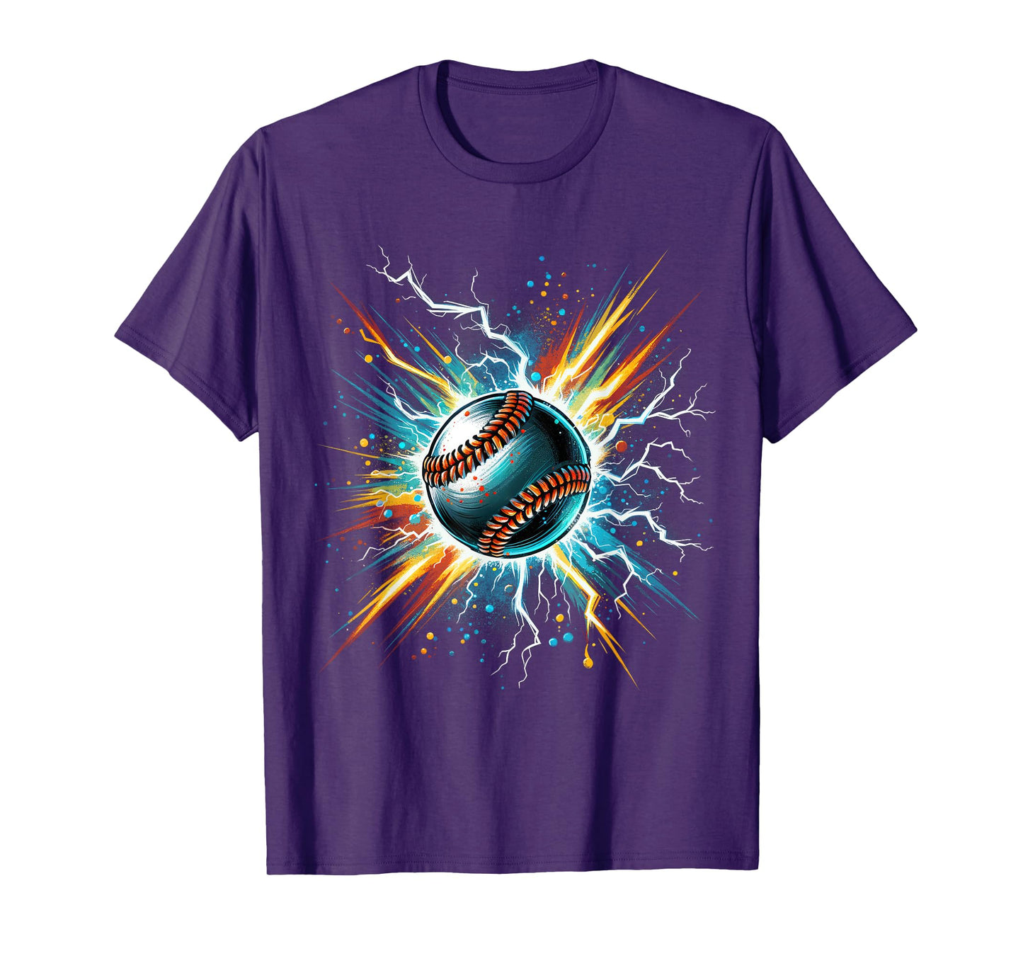 Baseball Player Art Graphic Baseball Fan Boys Mens T-Shirt