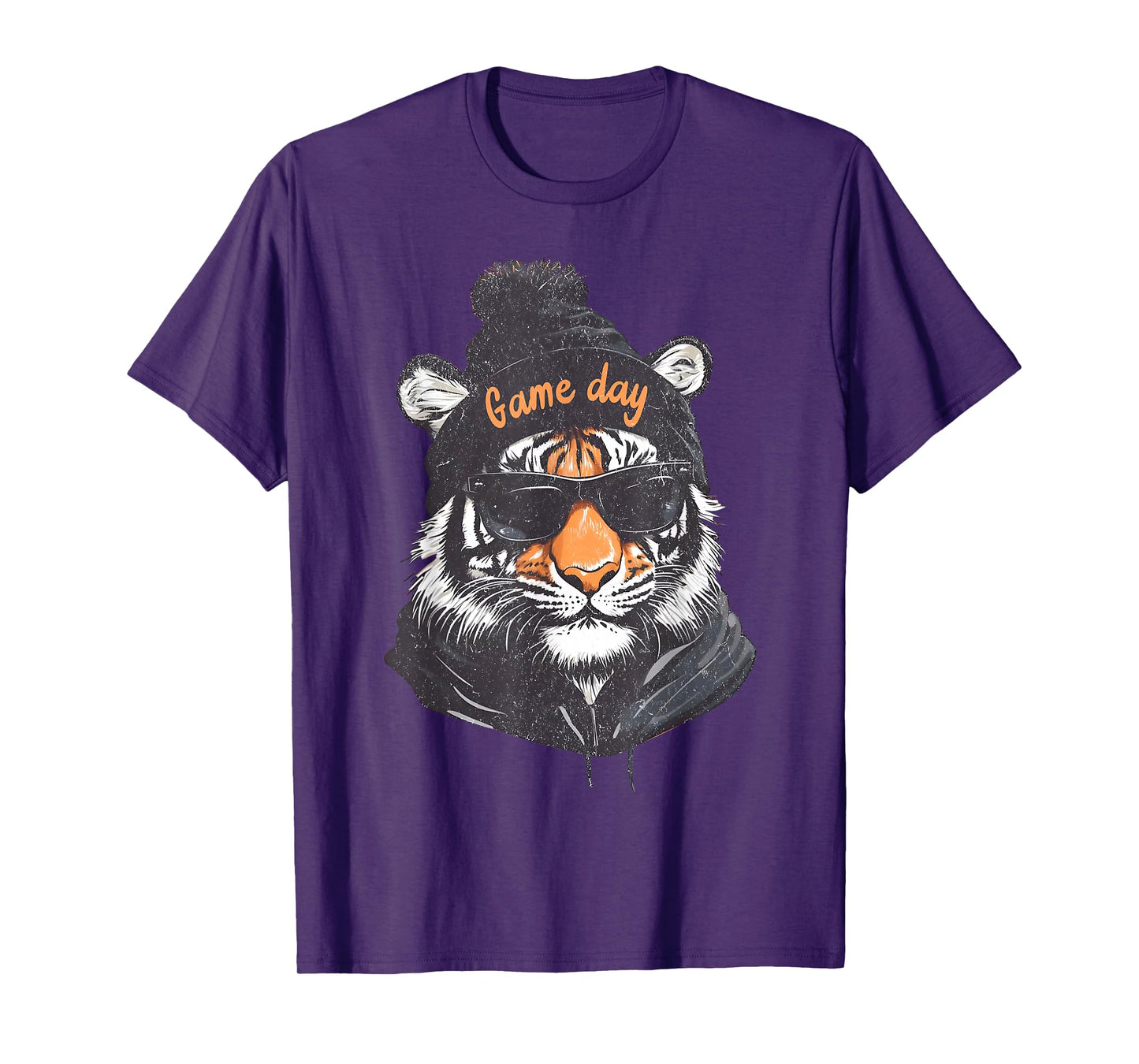 Touchdown American Football Game Day Thanksgiving Tiger Cool T-Shirt