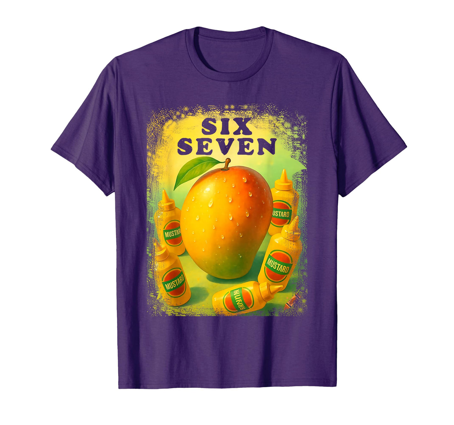 6 7 Six Seven Mangos and Mustard Funny Trending Meme T-Shirt