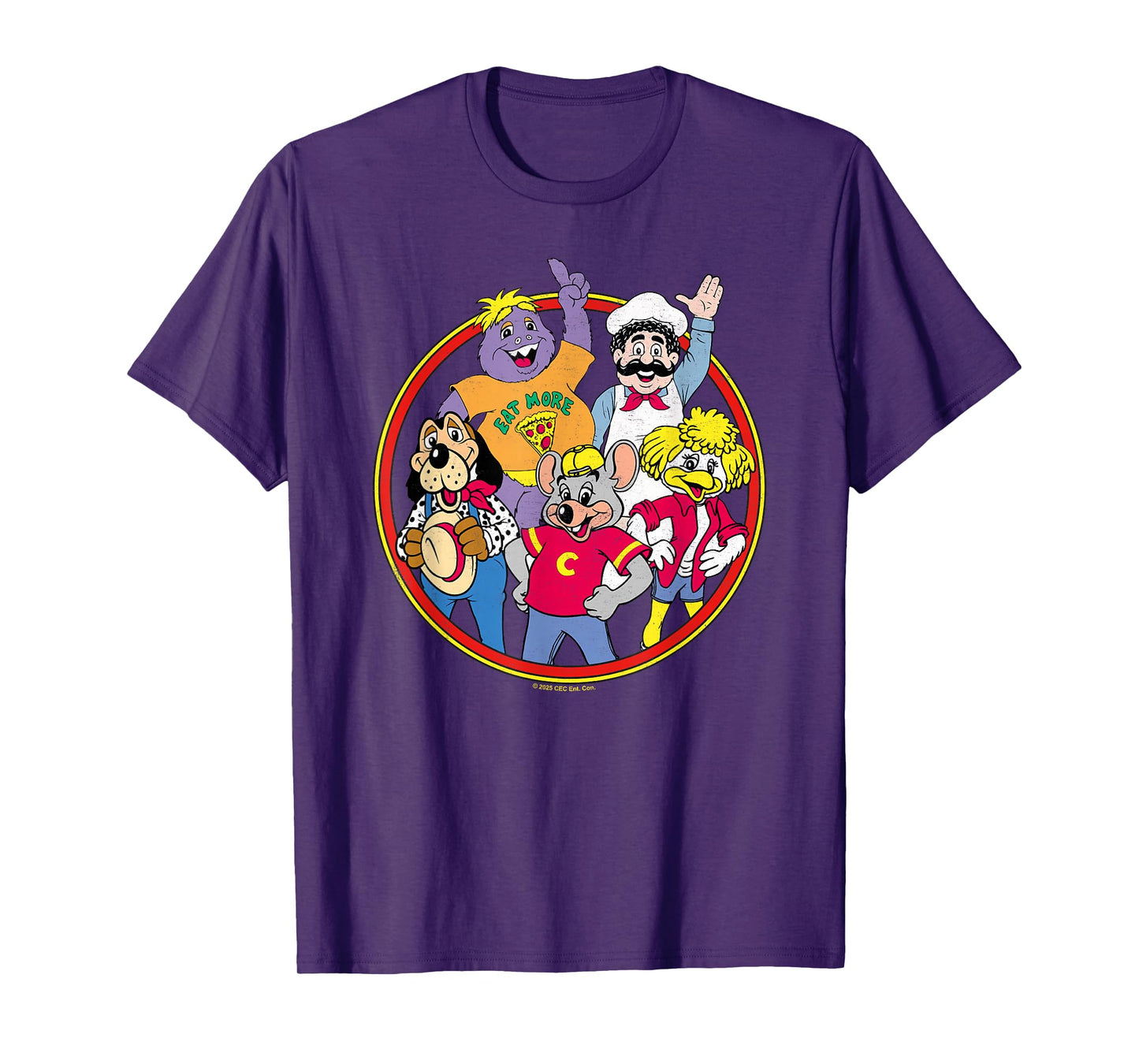 Chuck E. Cheese Vintage Friends Group Shot T-Shirt