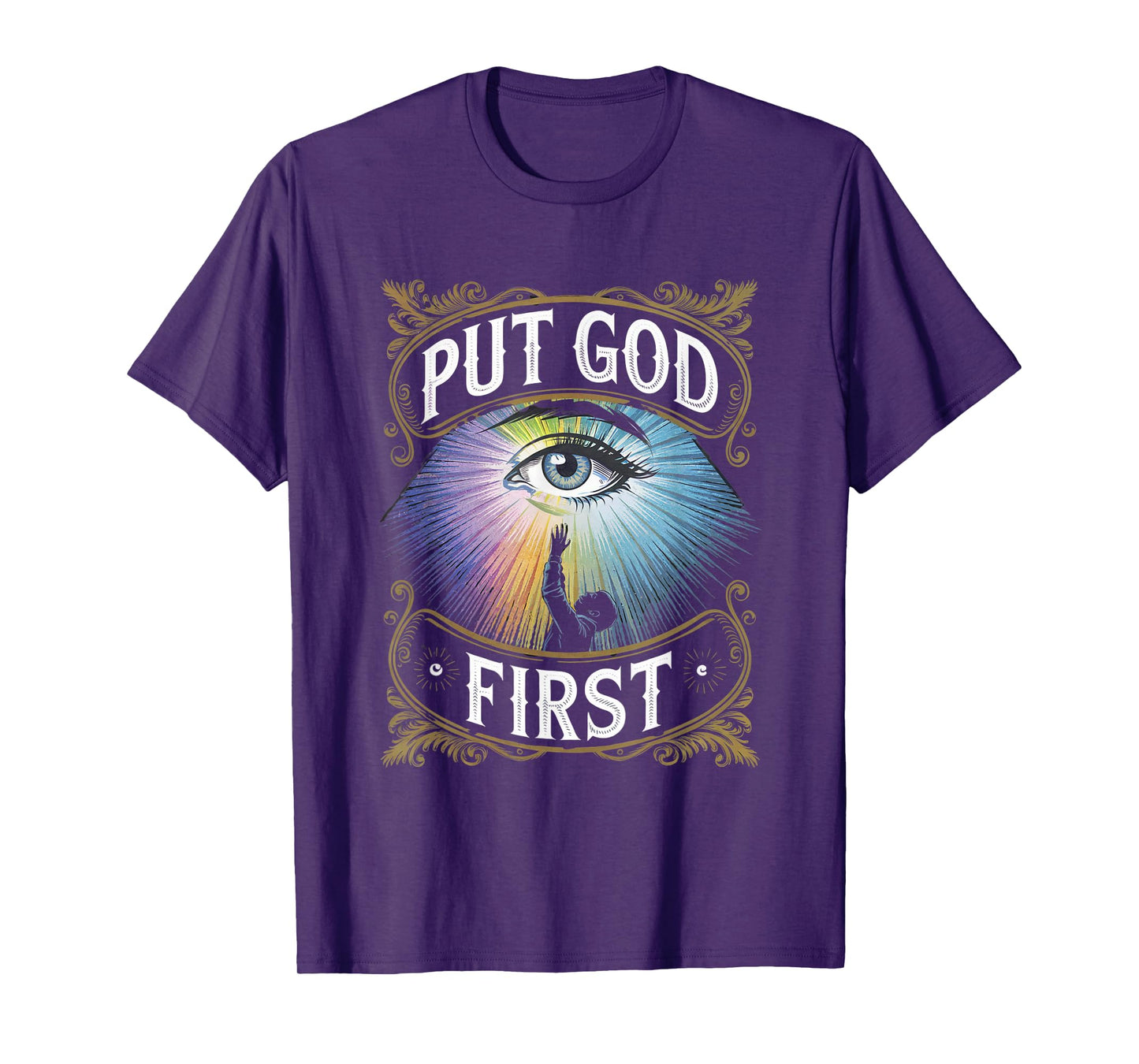 Put God First Christian Faith Inspirational Religious Spirit T-Shirt