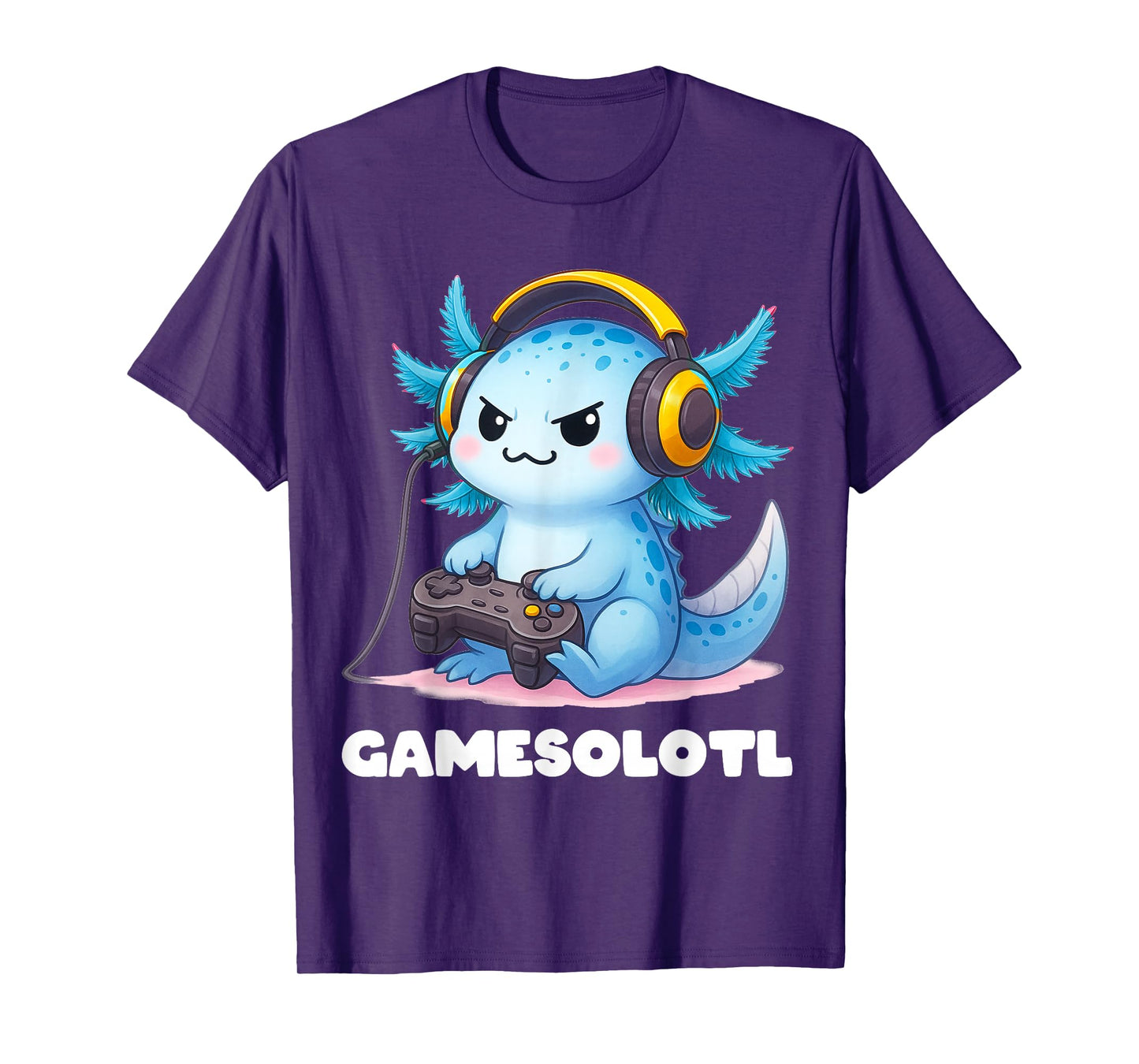 Anime Gamesolotl Axolotl Boys 10-12 Kid Gamer Gaming Clothes T-Shirt