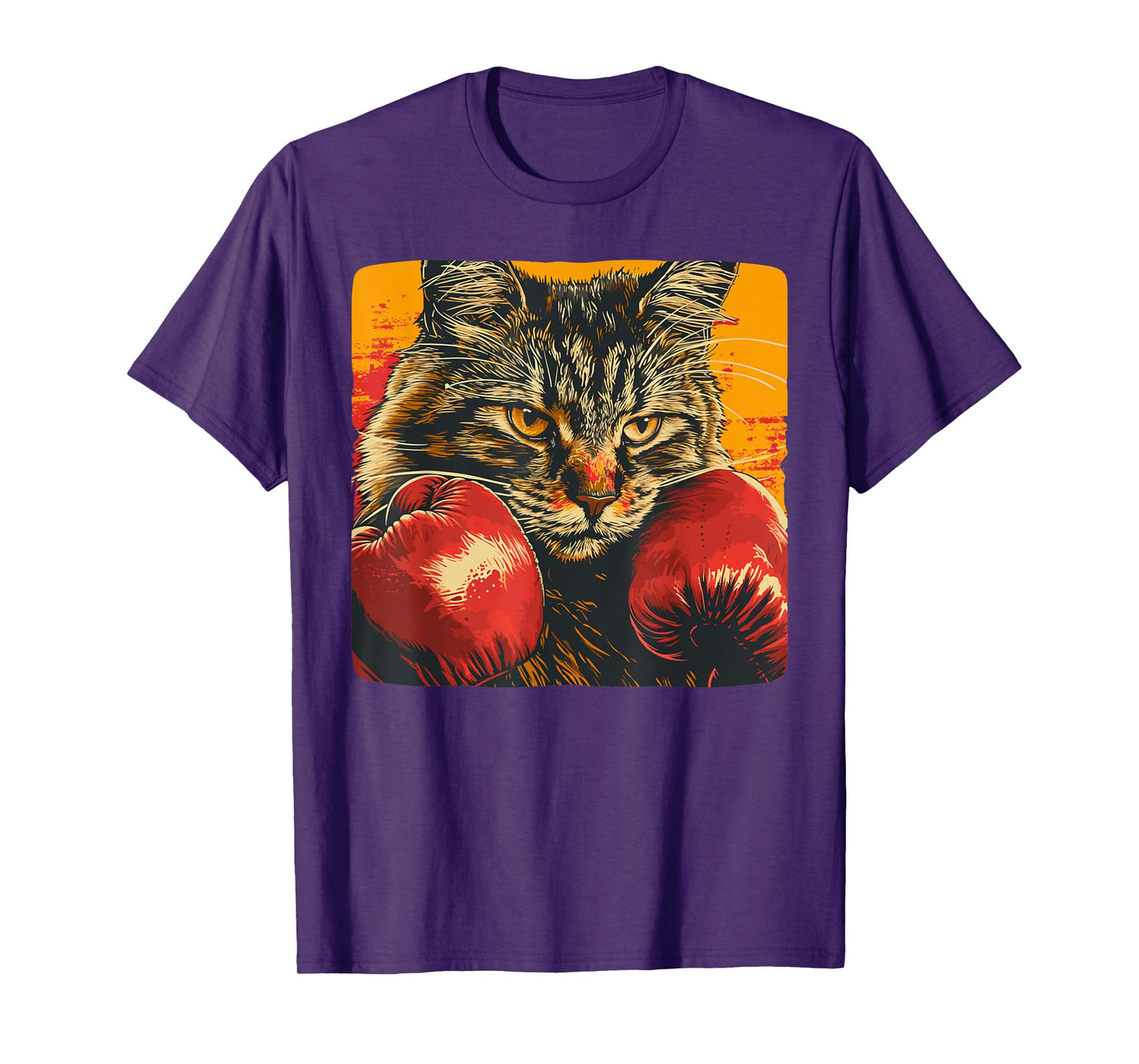 Cool boxing cat for boxing gloves and cats lovers Men Women Girls Kids T-Shirt