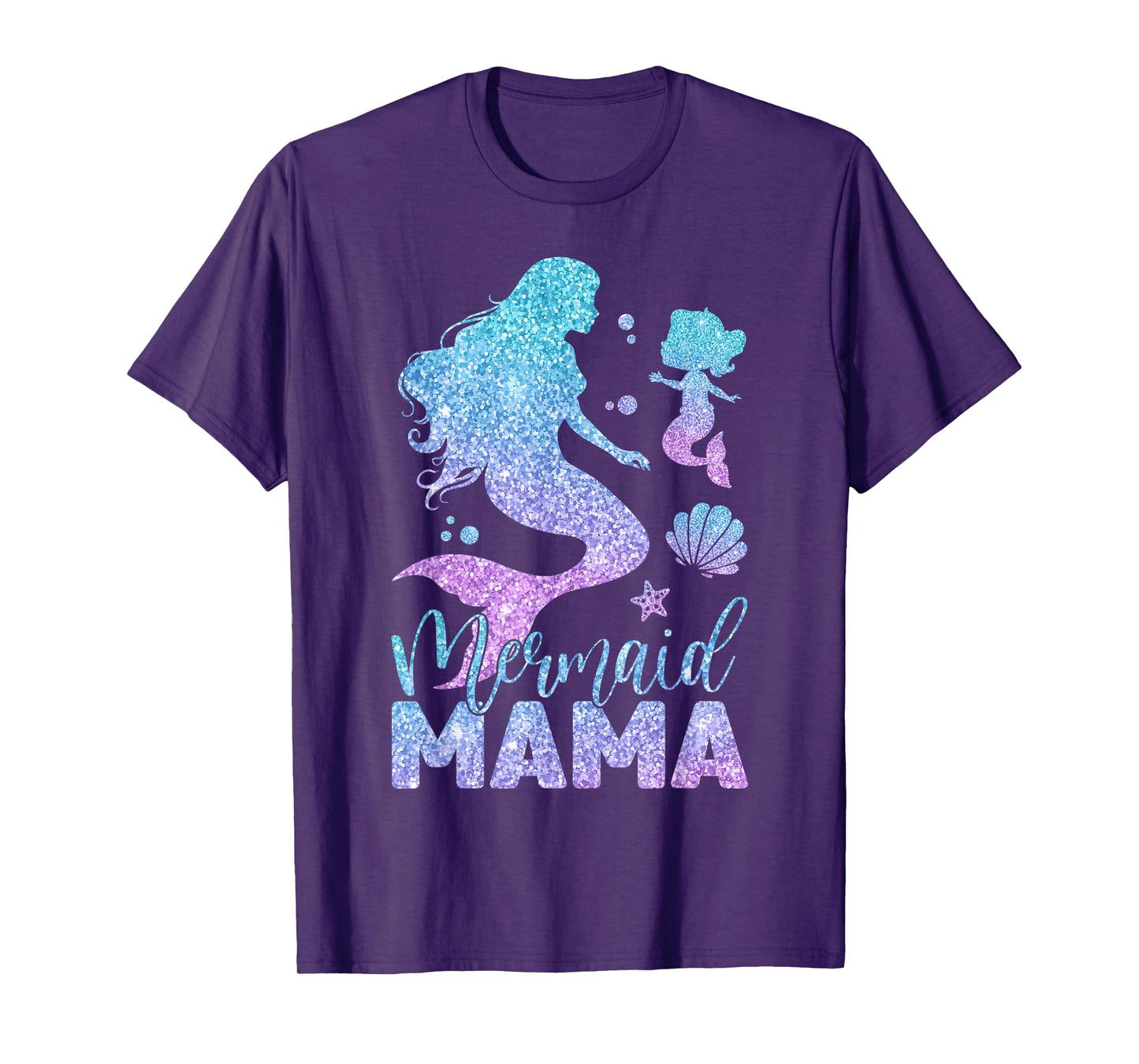 Cute Mermaid Mama Mermaid Mom Mommy Happy Mothers Day Women T-Shirt