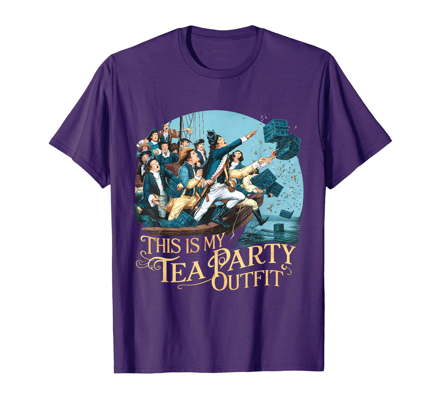 Tea Party Funny Outfit Funny Historian History Boston T-Shirt