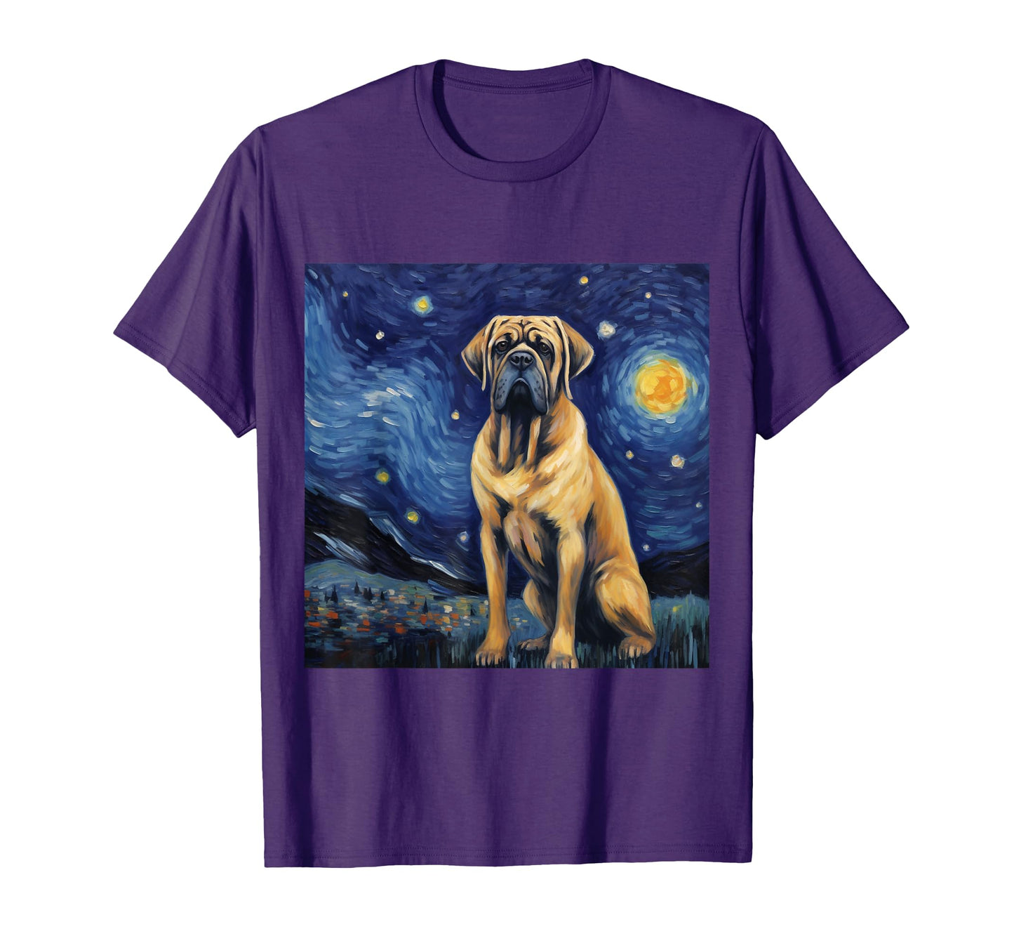 English Mastiff Starry Night - English Mastiff T-Shirt