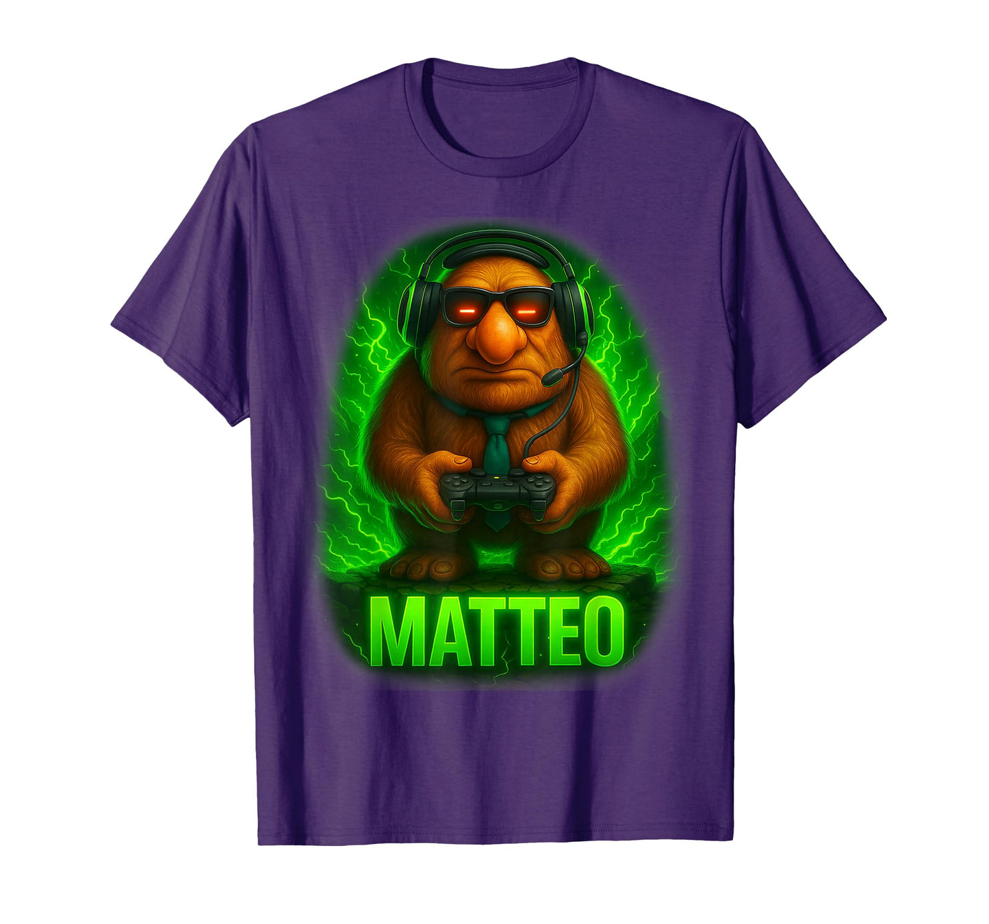 Matteo Meme Italian Brainrot Goblin Tie Hat Vibes Gamer Mode T-Shirt
