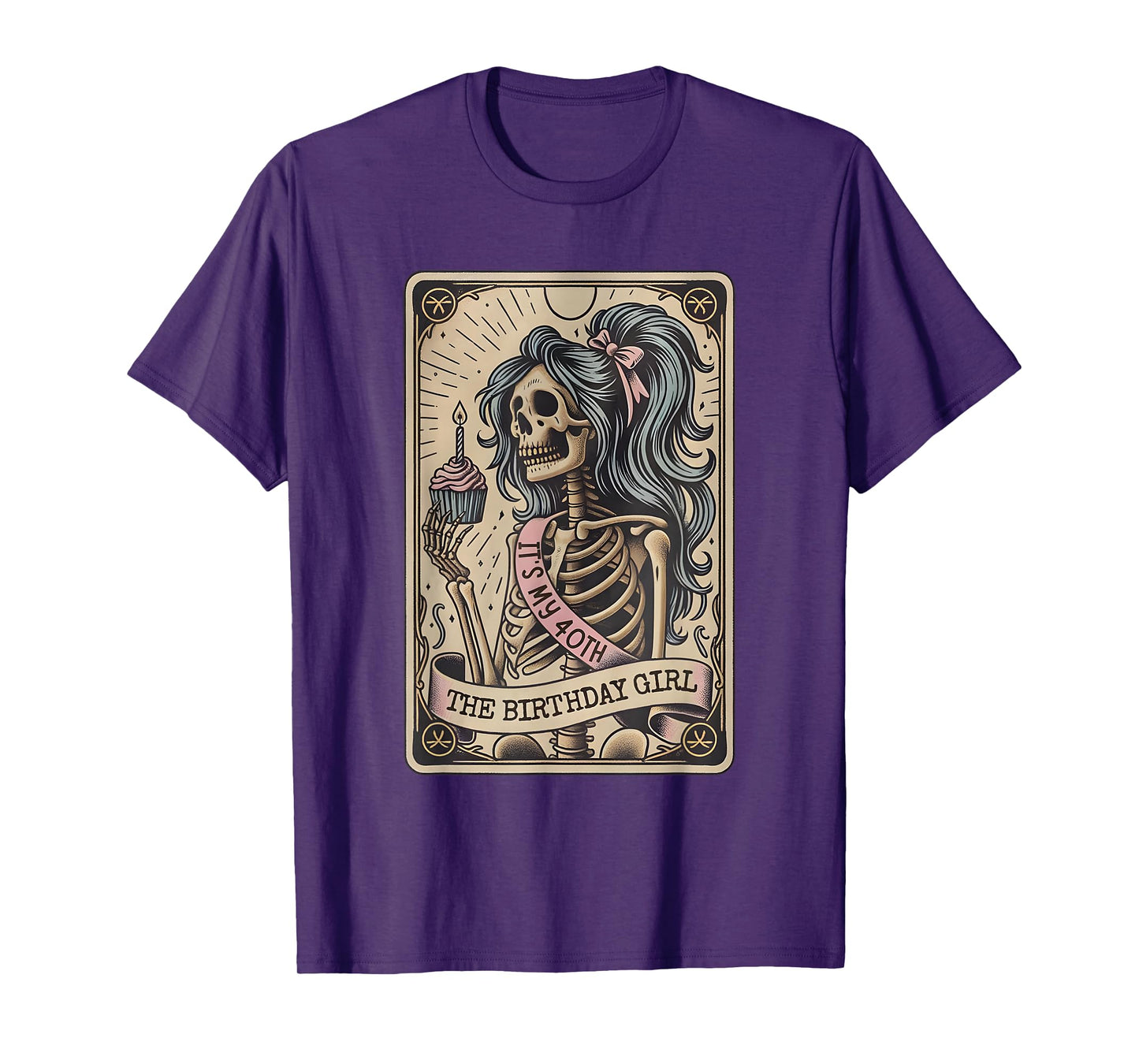 It's My 40th Birthday Tarot Card, Funny Skeleton Birthday T-Shirt