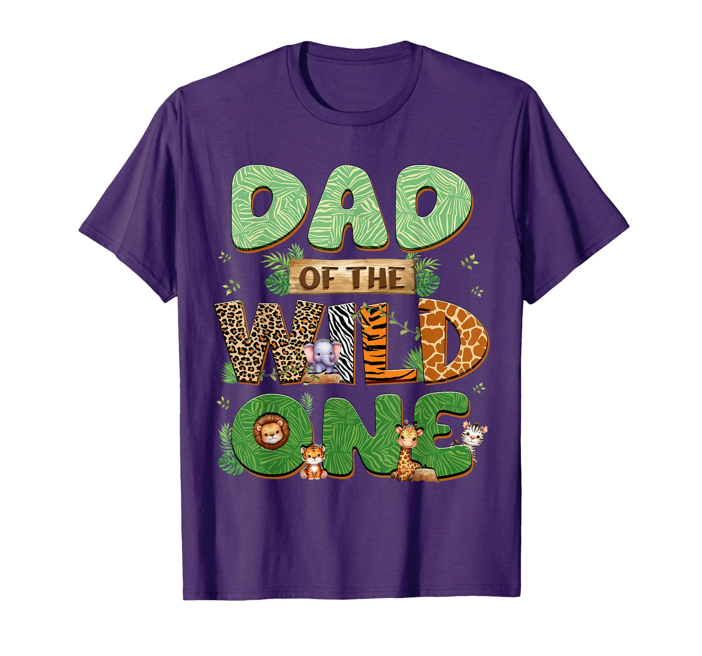Dad Of The Wild One Birthday Family Matching Party Decor T-Shirt