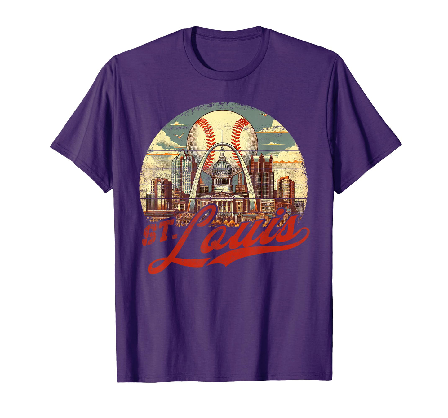 St. Louis Retro Baseball Lover Met At Game Day T-Shirt