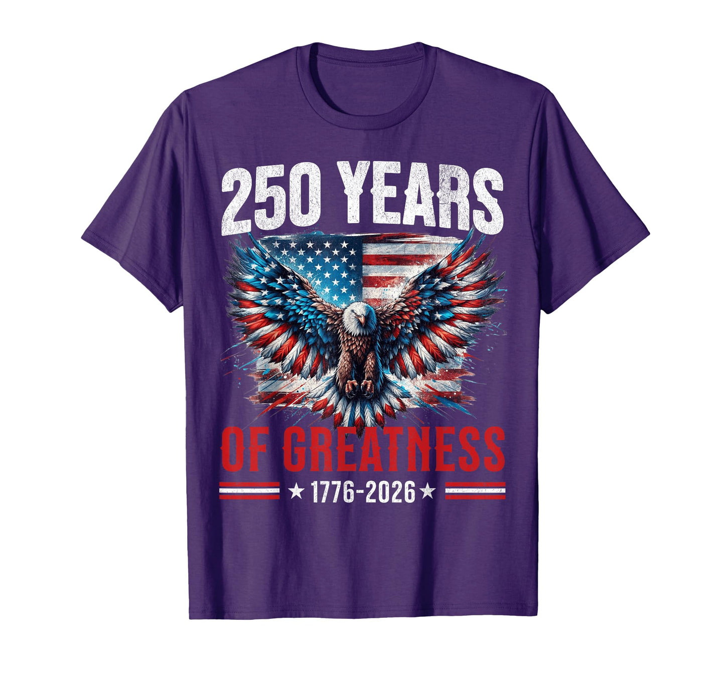 Patriotic USA Flag 250th Anniversary 4th of July 1776 2026 T-Shirt