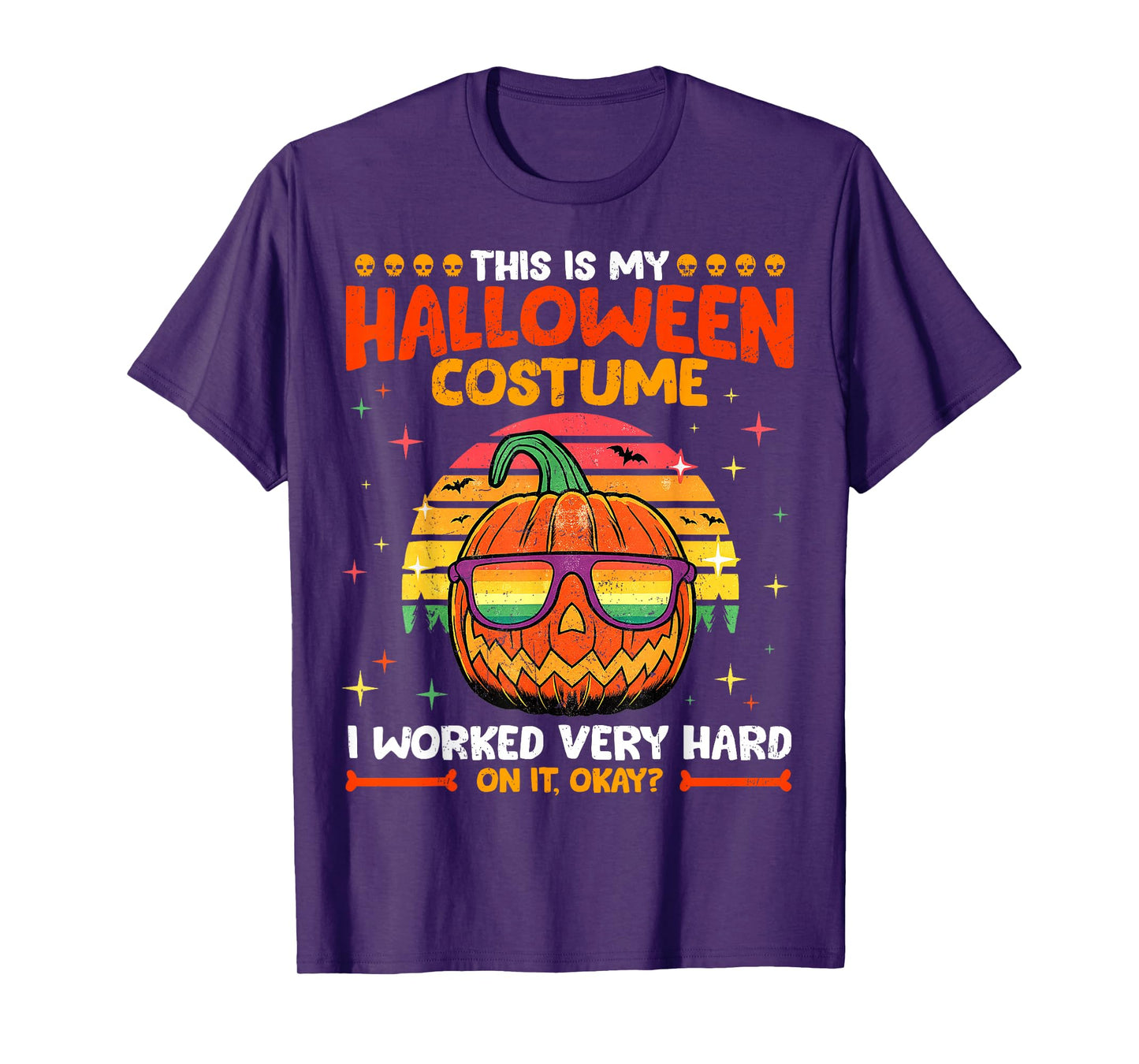 This Is My Halloween Costume Jack O Lantern Mens Womens T-Shirt