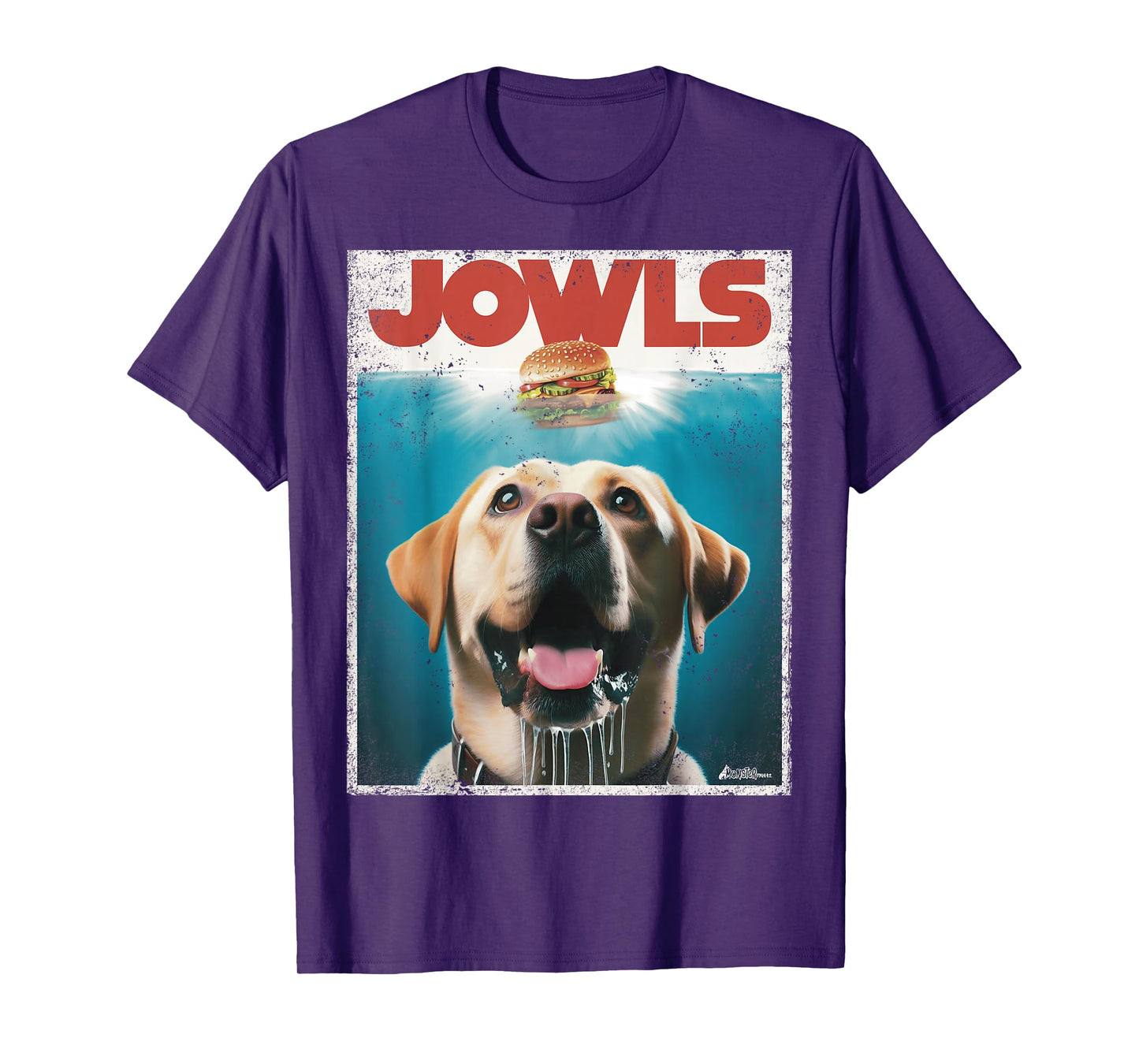 Funny Yellow Lab Jowls Top, Labrador Retriever Dog Mom, Dad T-Shirt