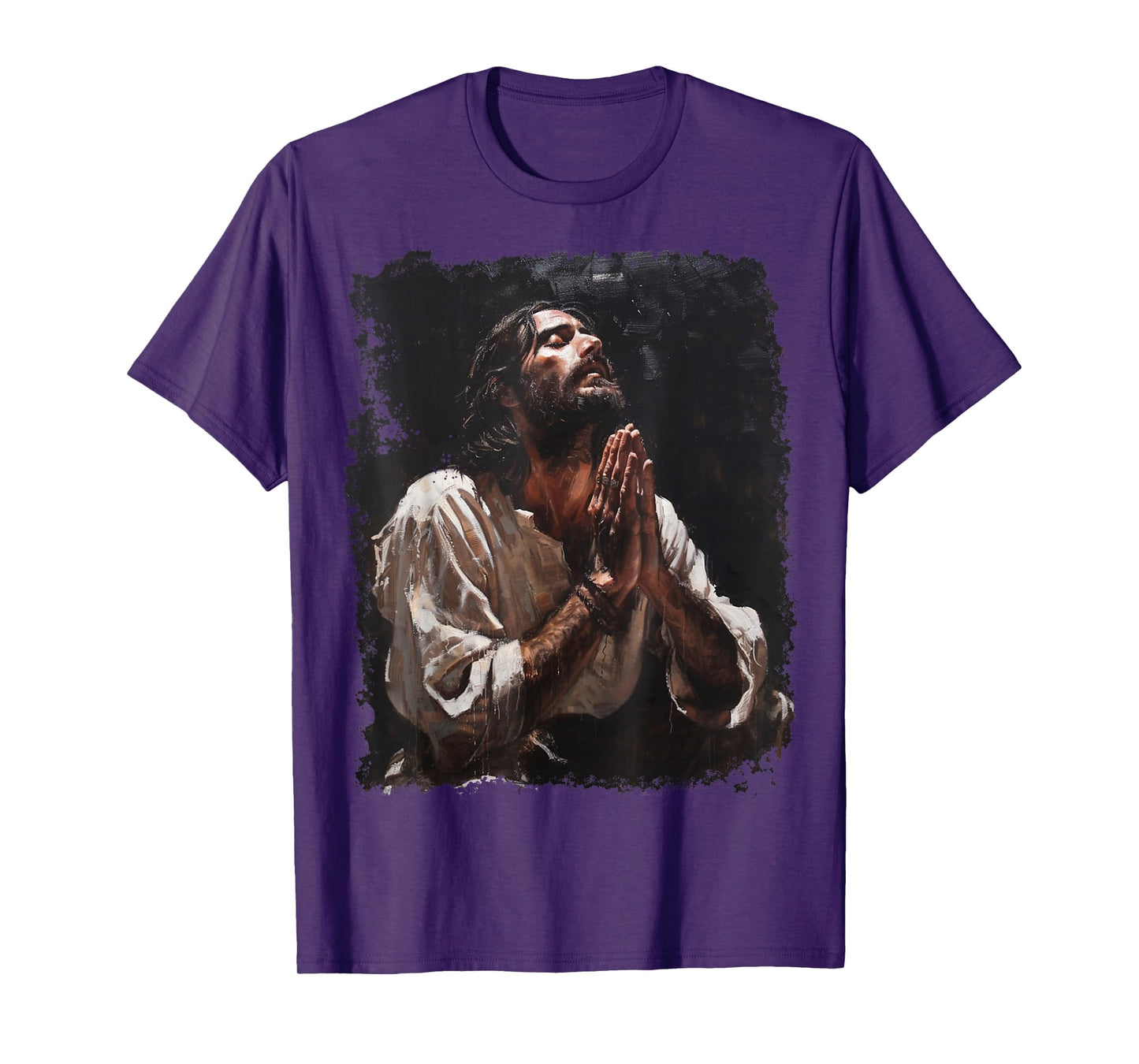 Praying Jesus Christ Christian Graphic T-Shirt