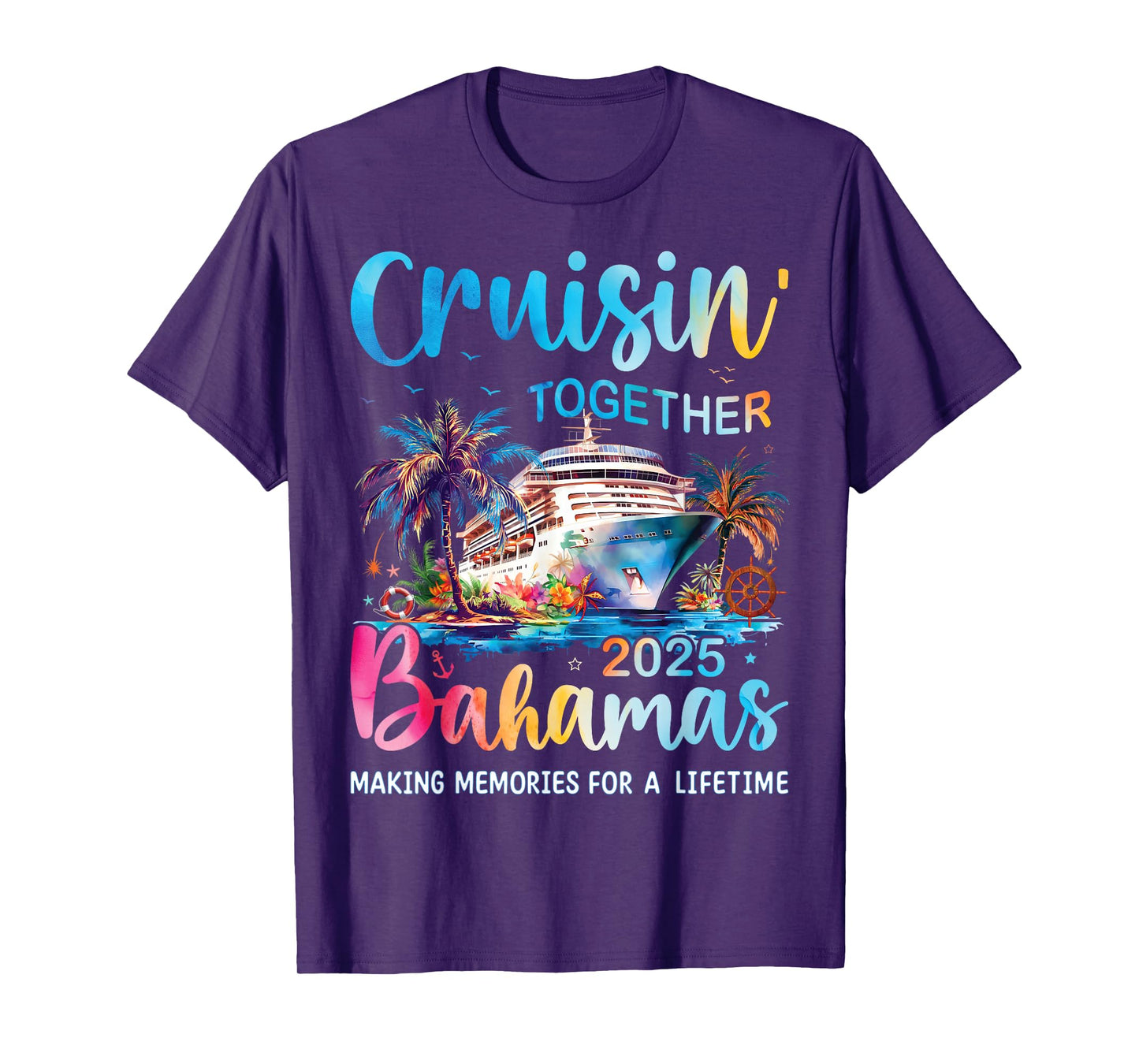 Cruisin Together Bahamas 2025 Family Cruise Bahamas Vacation T-Shirt