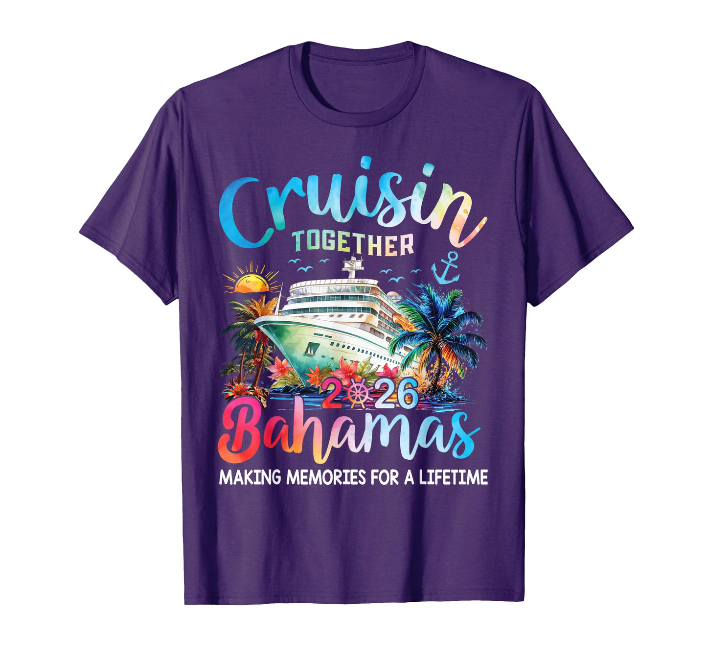 Cruisin Together Bahamas Vacation Family Bahamas Cruise 2026 T-Shirt