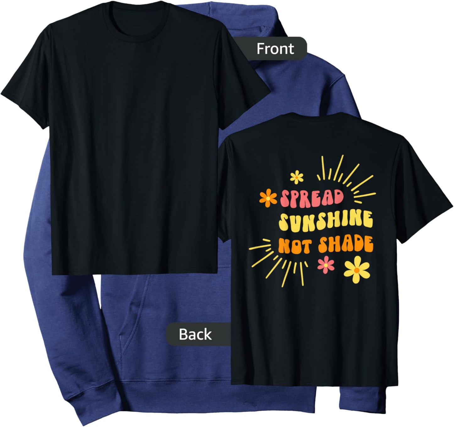 Spread Sunshine Not Shade - Kindness Self Care & Love Retro Women Hoodie - Hoodie | Navy