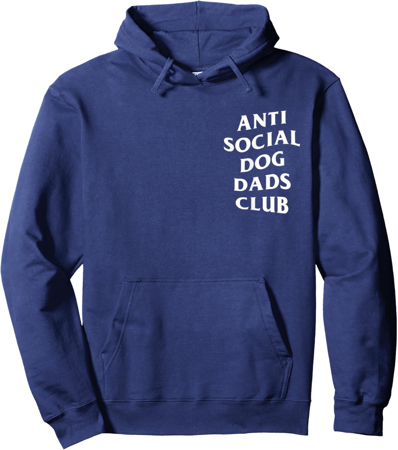 Anti social dog dads club, funny introvert father dog lover Men Hoodie - Hoodie | Navy
