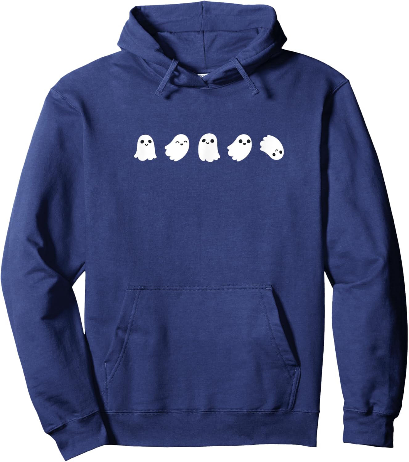 Cute Kawaii Halloween Ghosts Hoodie - Hoodie | Navy