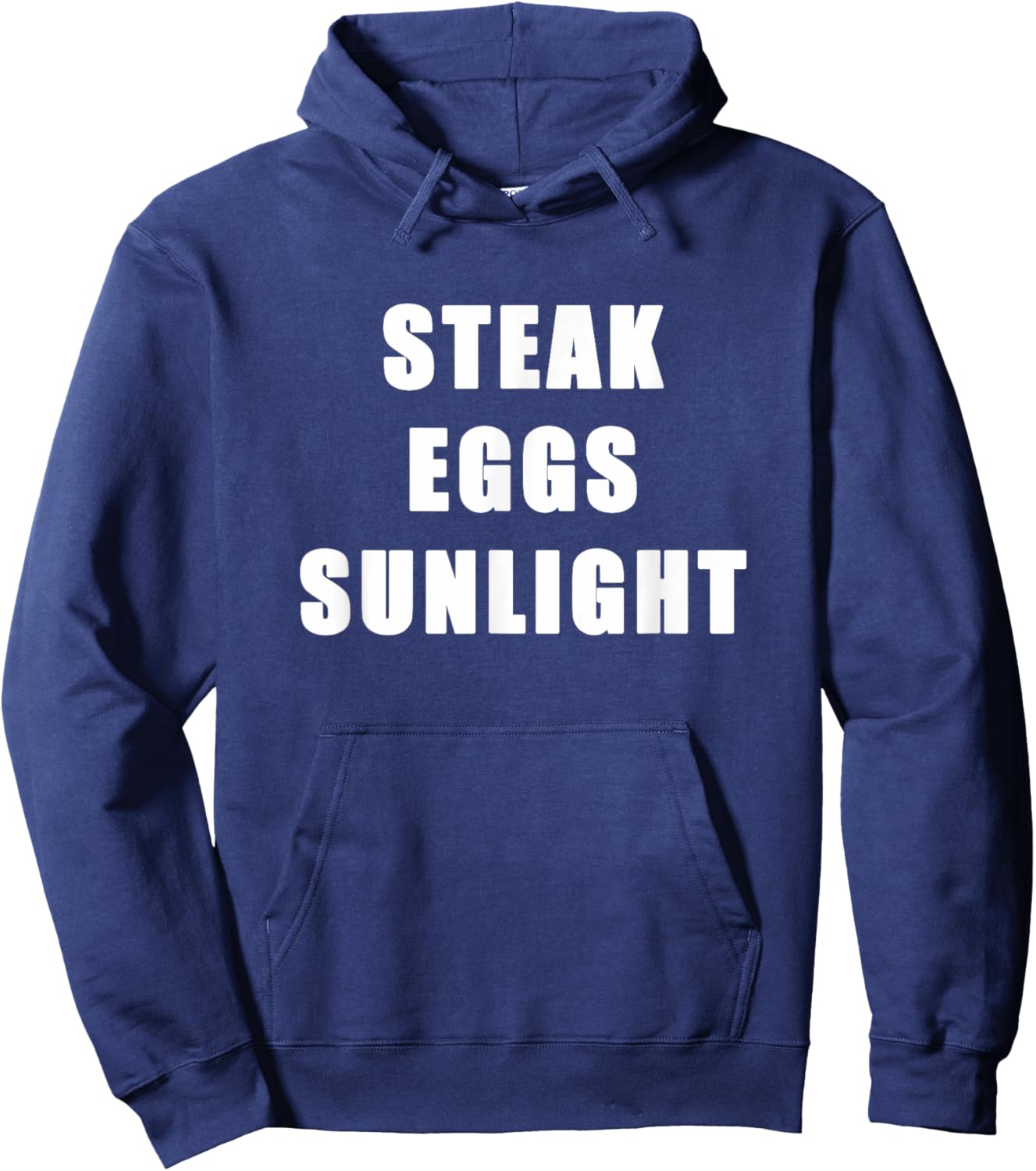 Steak Eggs Sunlight Healthy Lifestyle and Diet Ingredients Hoodie - Hoodie | Navy