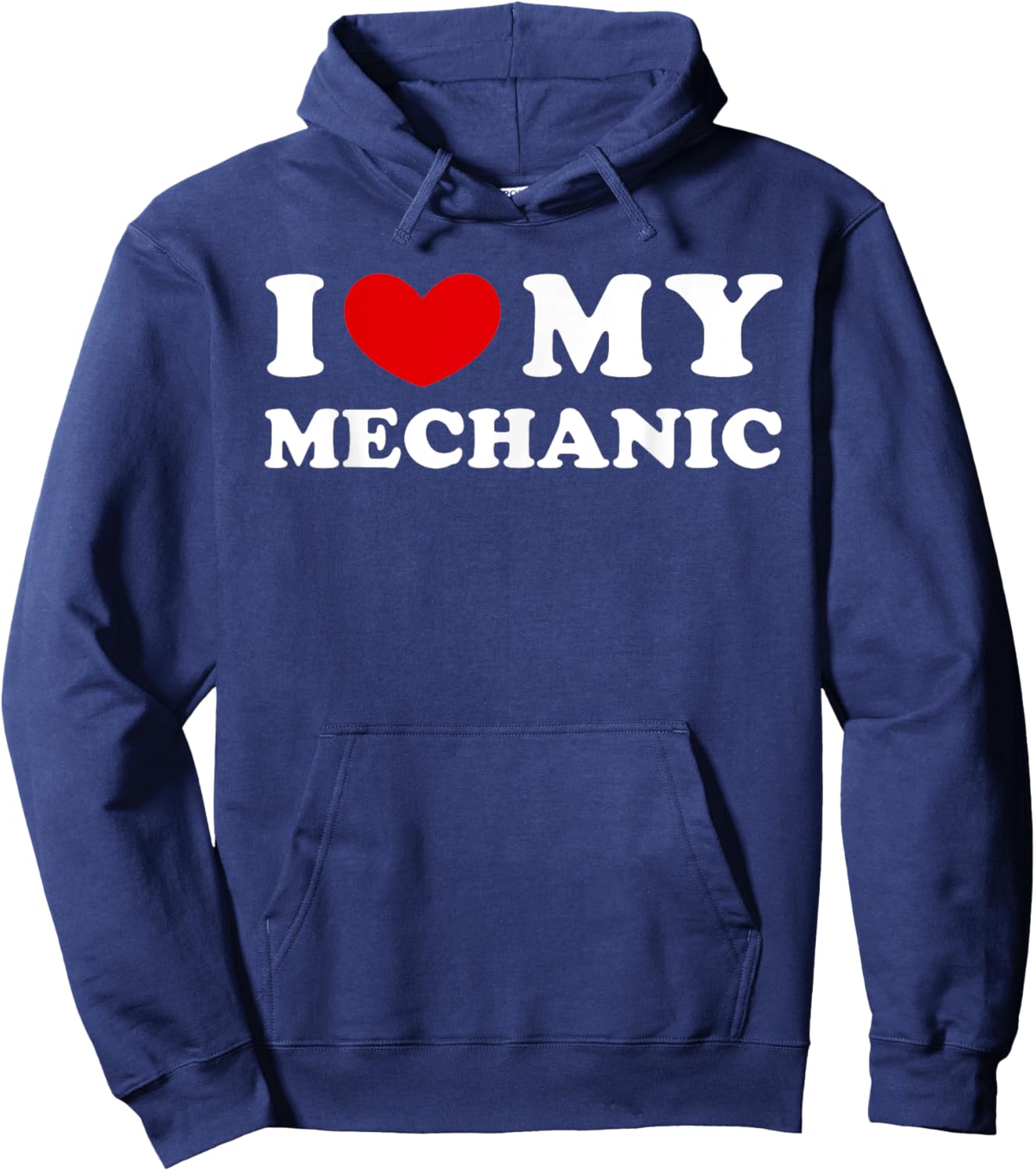 I Love My Mechanic, I Heart My Mechanic Hoodie - Hoodie | Navy