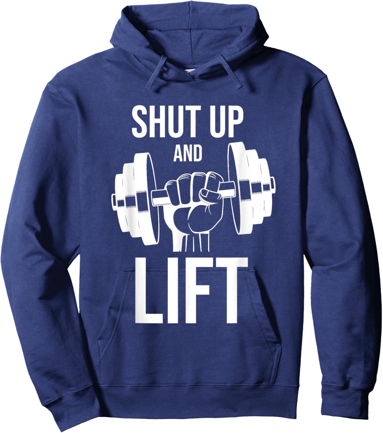 Gym | Shut Up And Lift | Body Building | Body Builder | Gym Hoodie - Hoodie | Navy