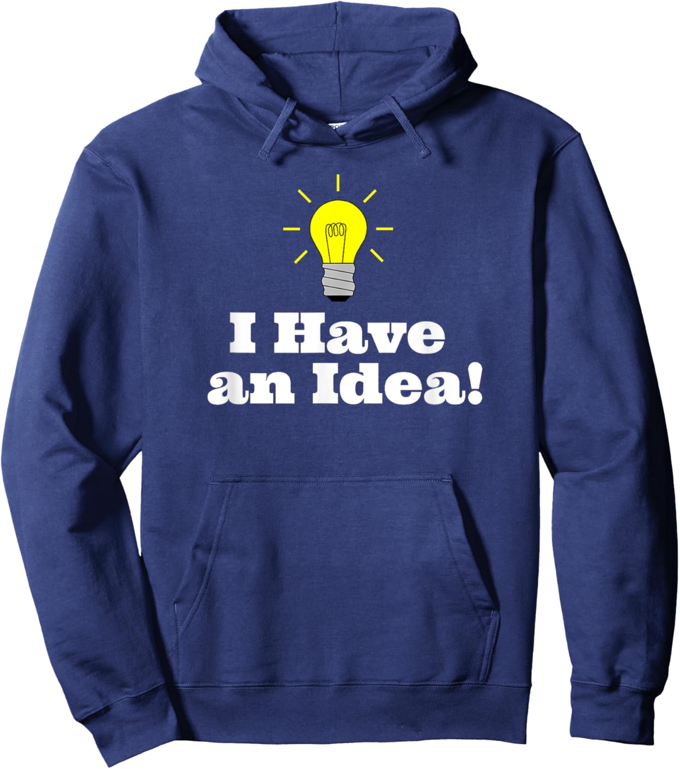 I Have an Idea Light Bulb Hoodie - Hoodie | Navy
