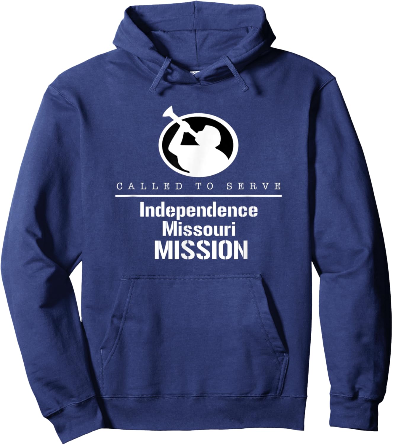 Called To Serve Angel Moroni Independence Missouri Mission Hoodie - Hoodie | Navy