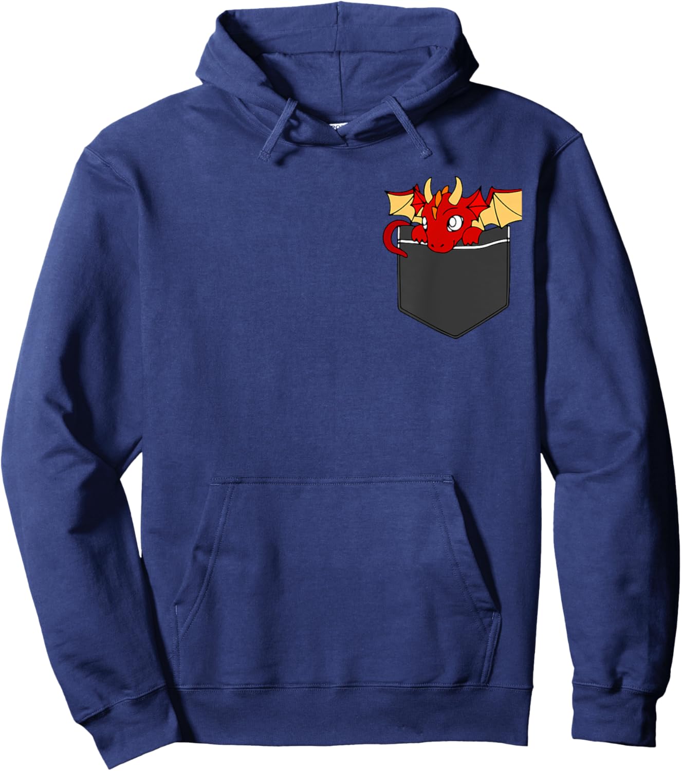 Tiny Dragon In Pocket Shirt Funny Dragon Face For Boy Girl Hoodie - Hoodie | Navy