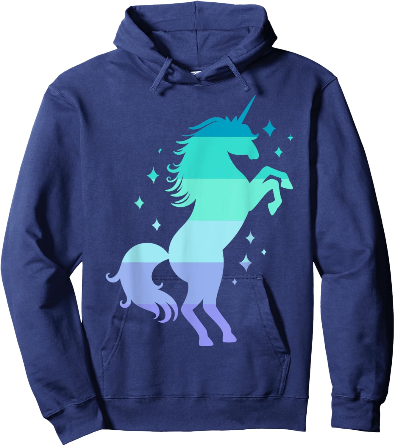 Neptunic Pride Flag Unicorn Neptunic Flag Hoodie - Hoodie | Navy