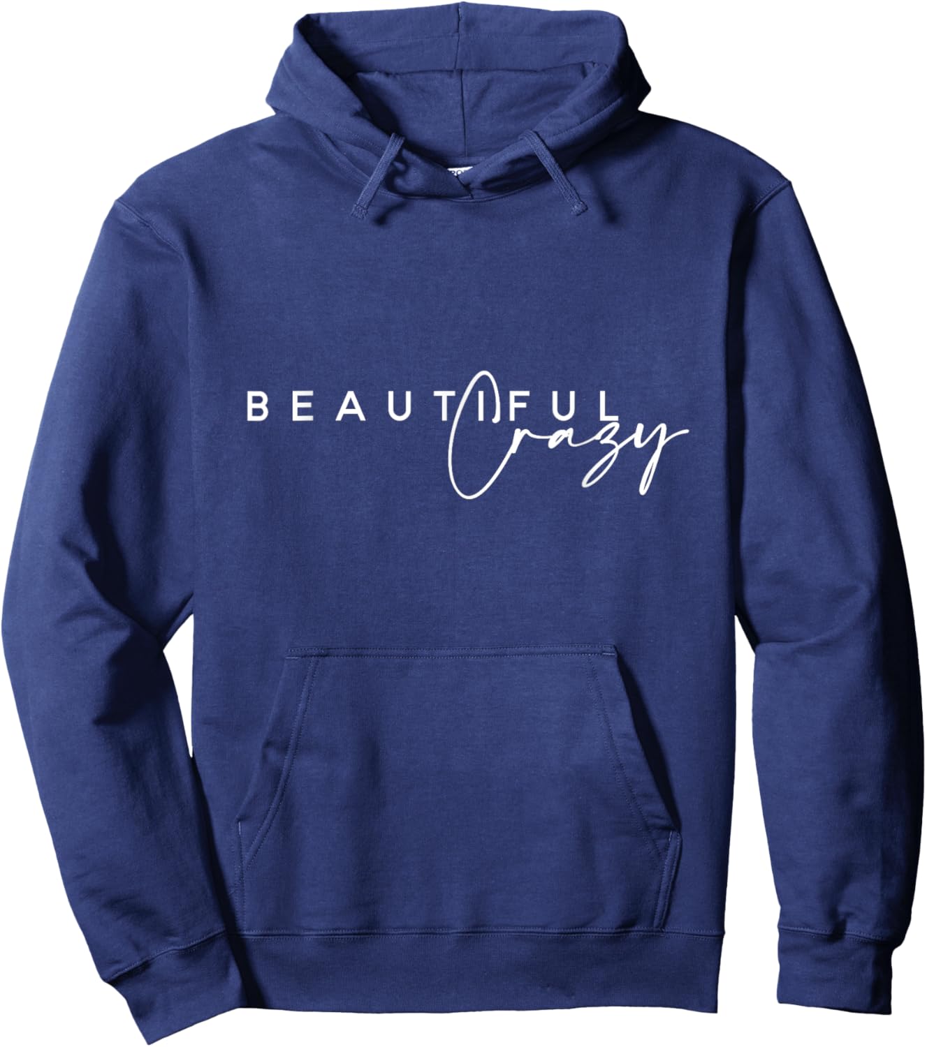 Crazy Women Beautiful Country Music Girl Hoodie - Hoodie | Navy