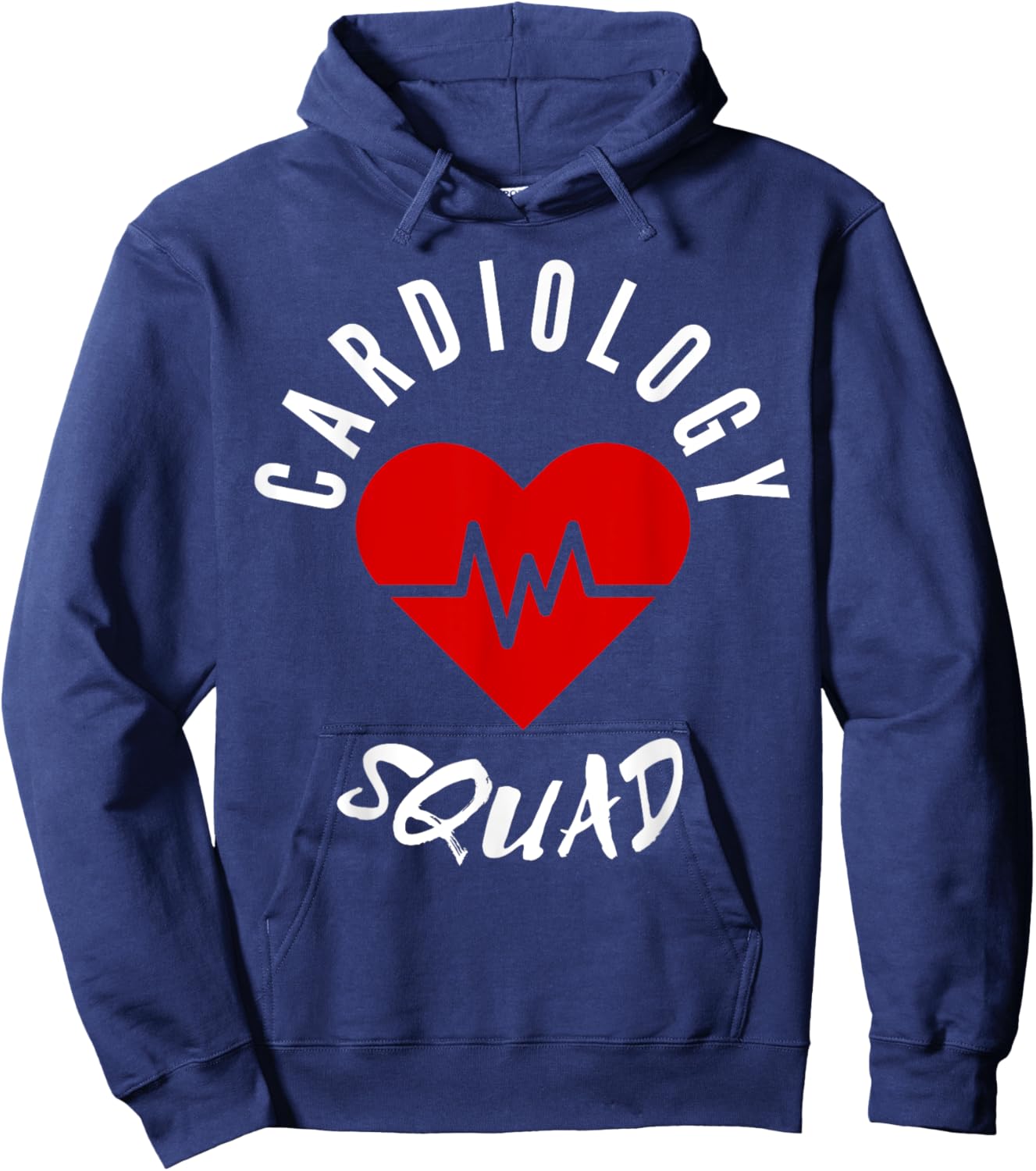 Cardiology Squad Cardiologist Heart Cute Nurse Doctor Funny Hoodie - Hoodie | Navy