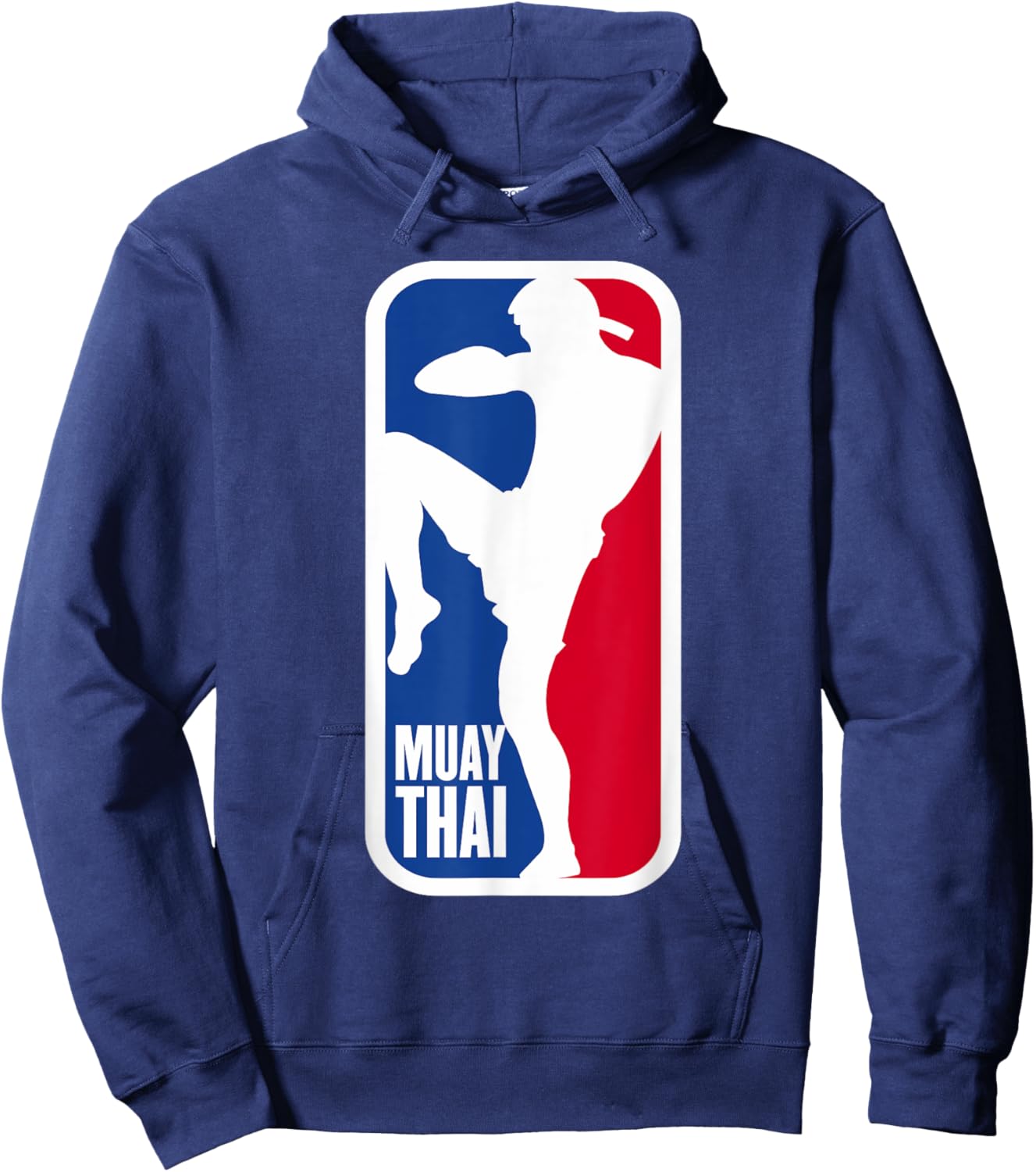 Vintage Muay Thai Fighter MMA Street Fight Kickboxing Club Hoodie - Hoodie | Navy