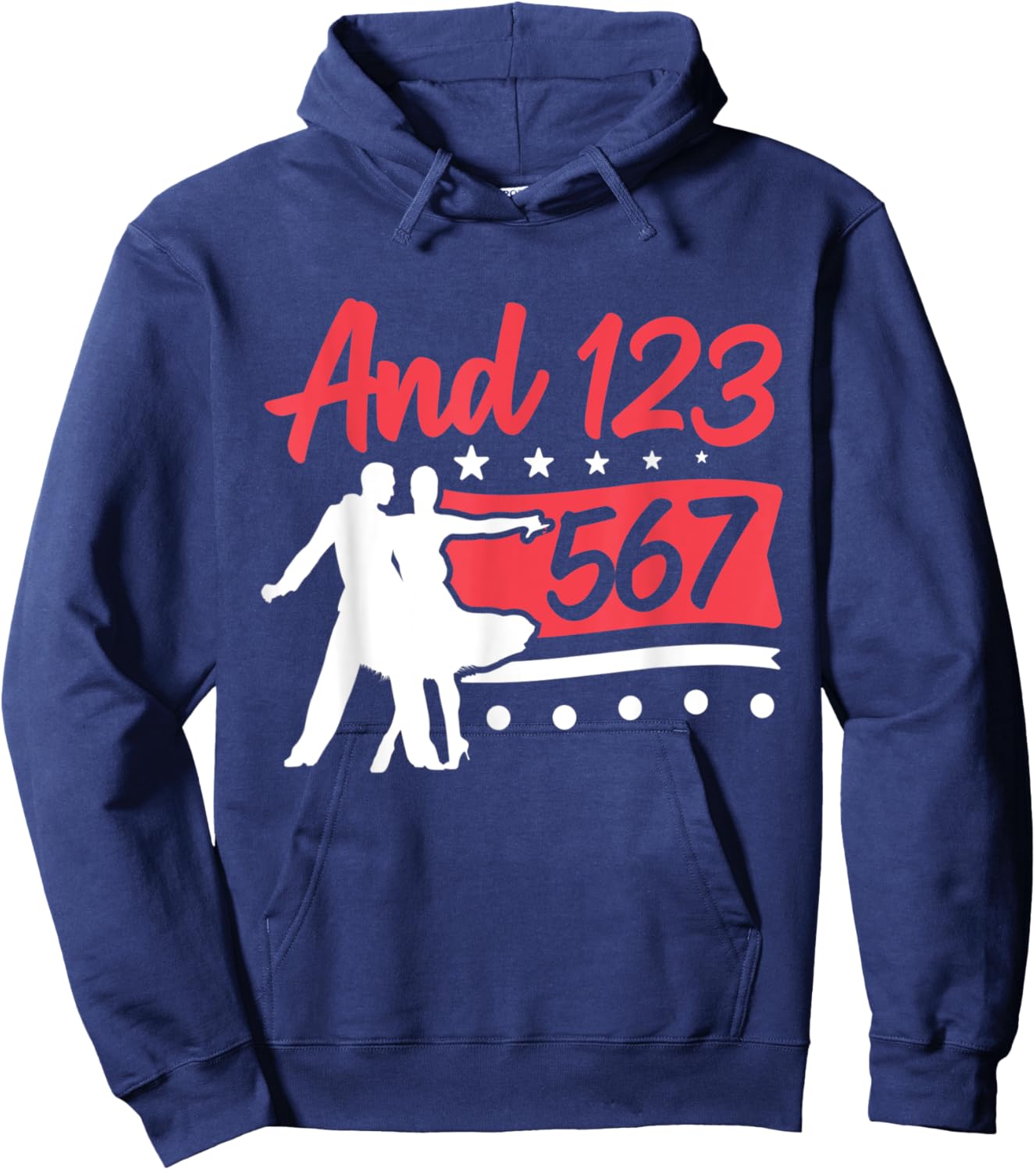Latin Dancing Salsa Dancer And 1 2 3-5 6 7 Salsa Hoodie - Hoodie | Navy