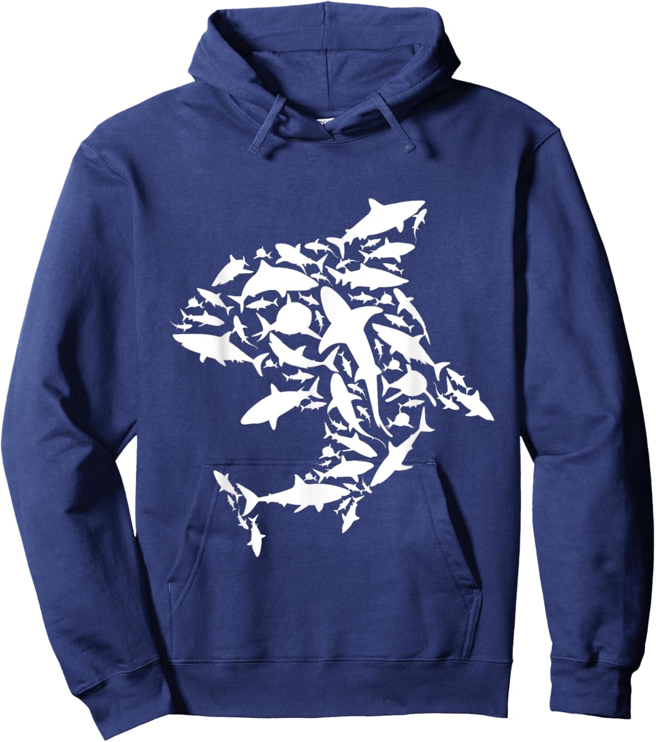 White Sharks - Marine Biologist Shark Lovers Science Hoodie - Hoodie | Navy