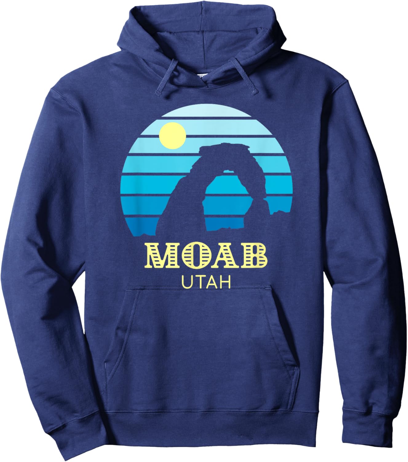 Moab Utah Arches Hoodie - Hoodie | Navy