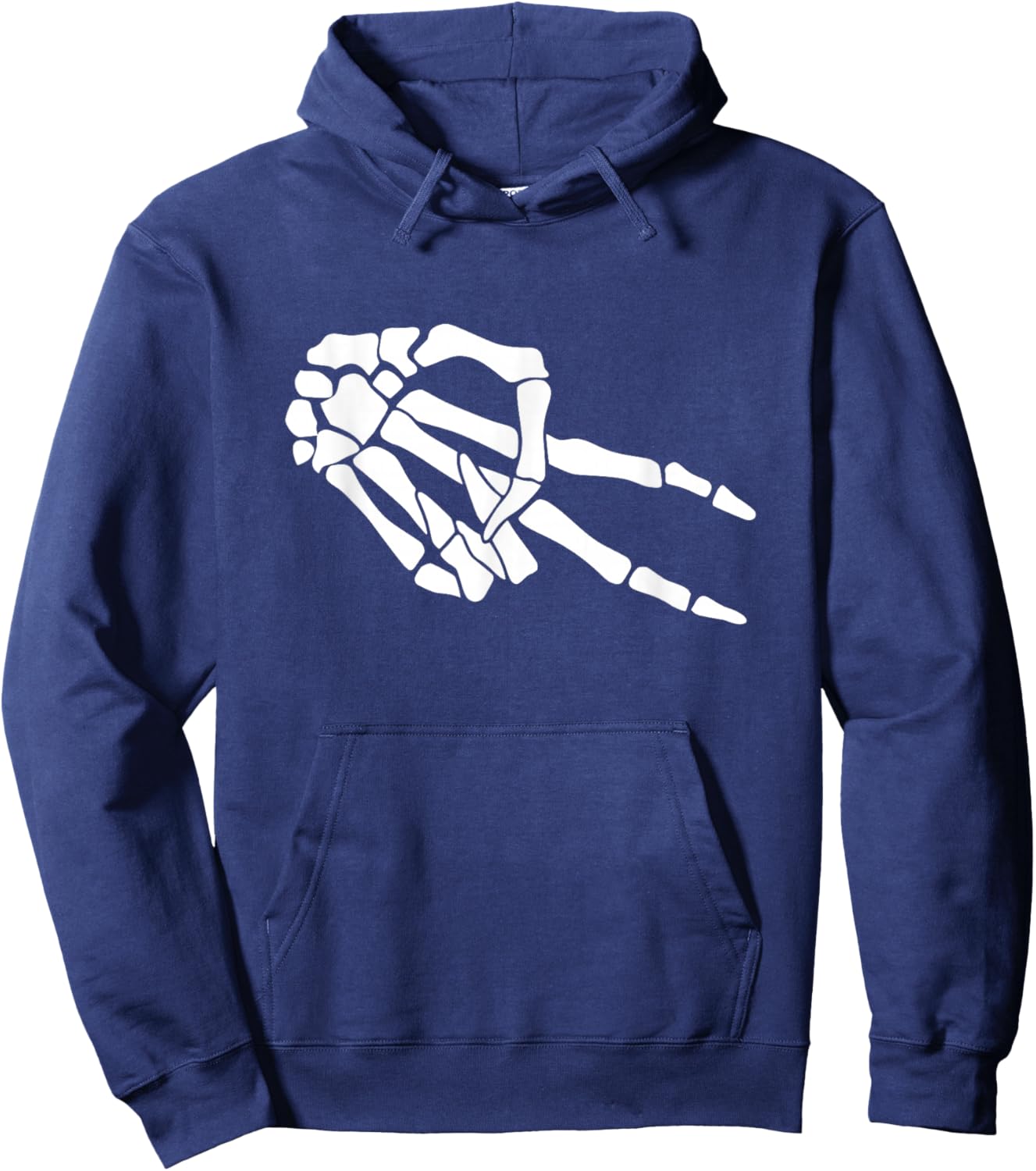 Unique Biker Wave Skeleton Hand For Motorcycle Riders Hoodie - Hoodie | Navy