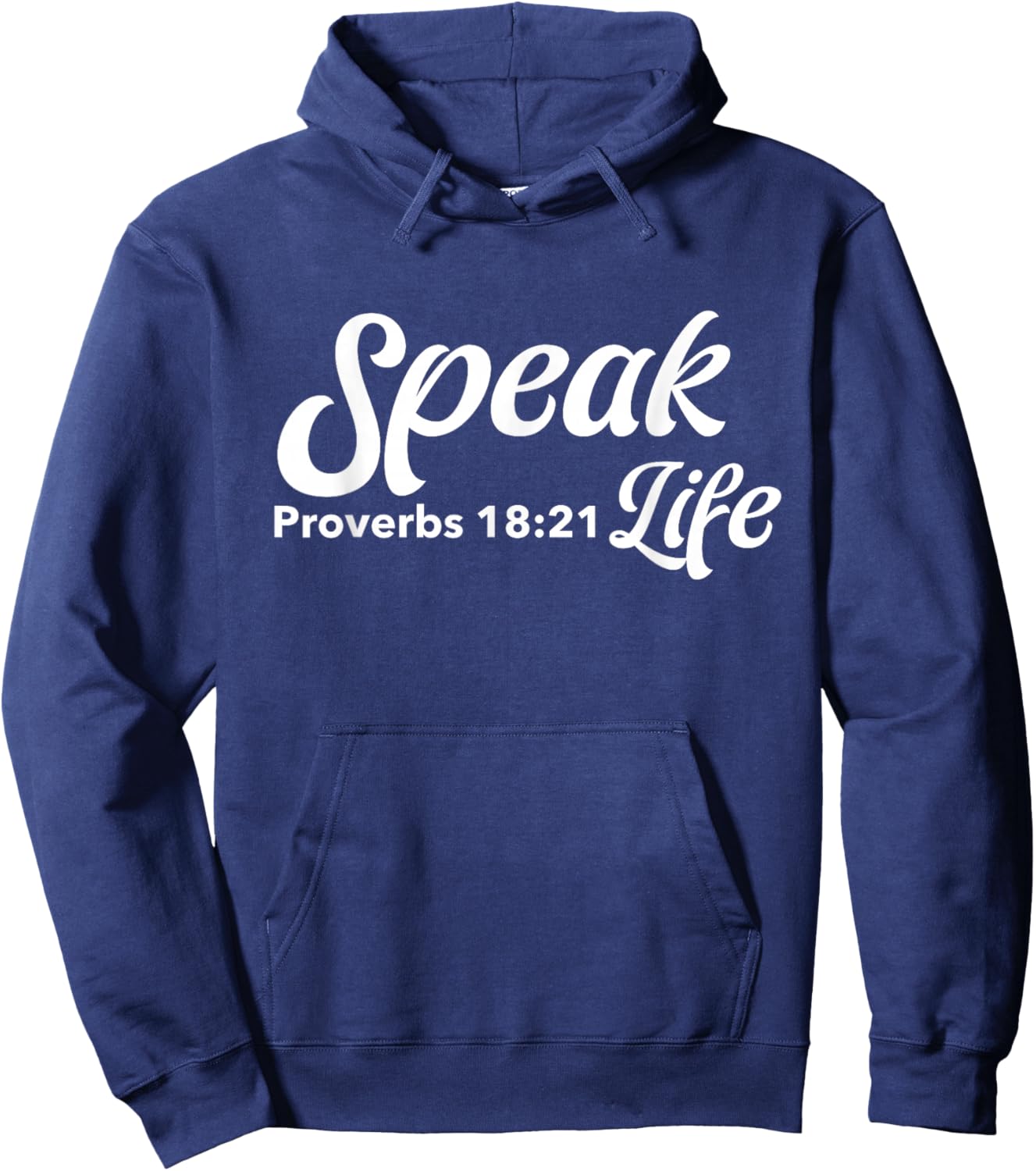 Speak-Life Proverbs 18:21 Apparel Hoodie - Hoodie | Navy