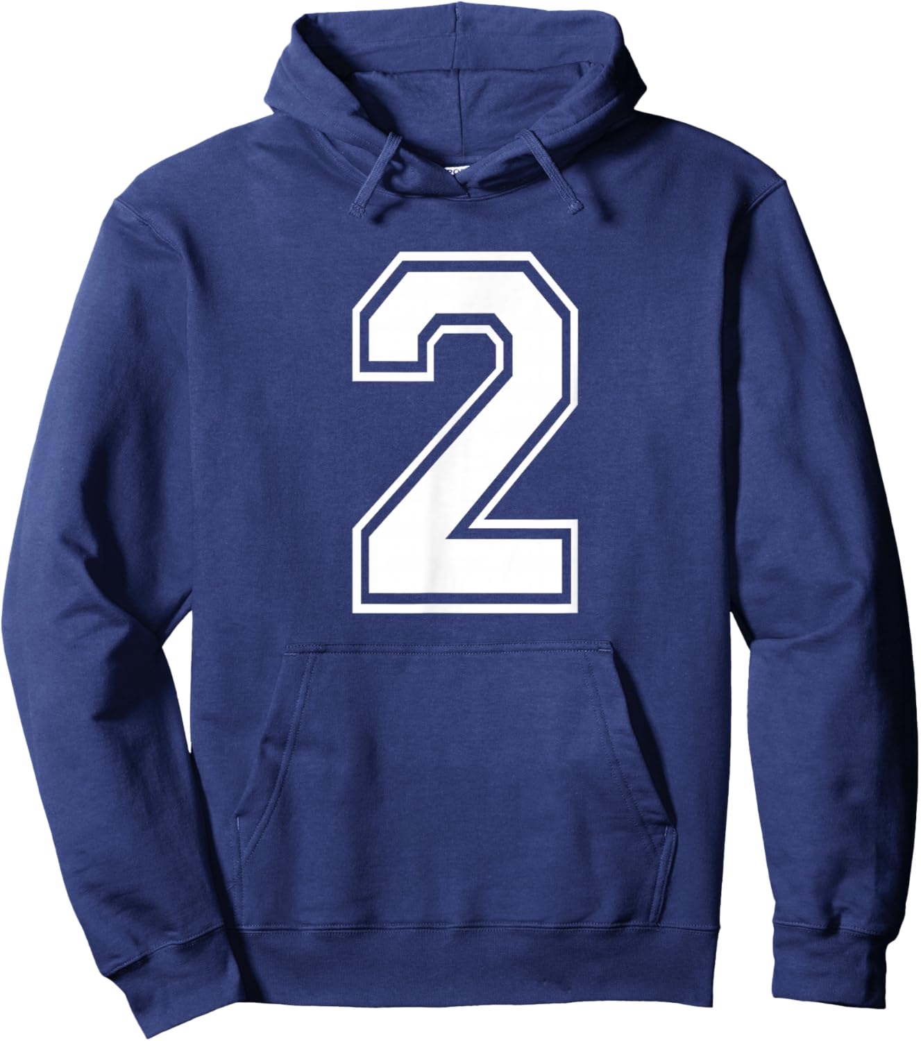 Number Two #2 for Sports Team Birthday Anniversary Event Hoodie - Hoodie | Navy