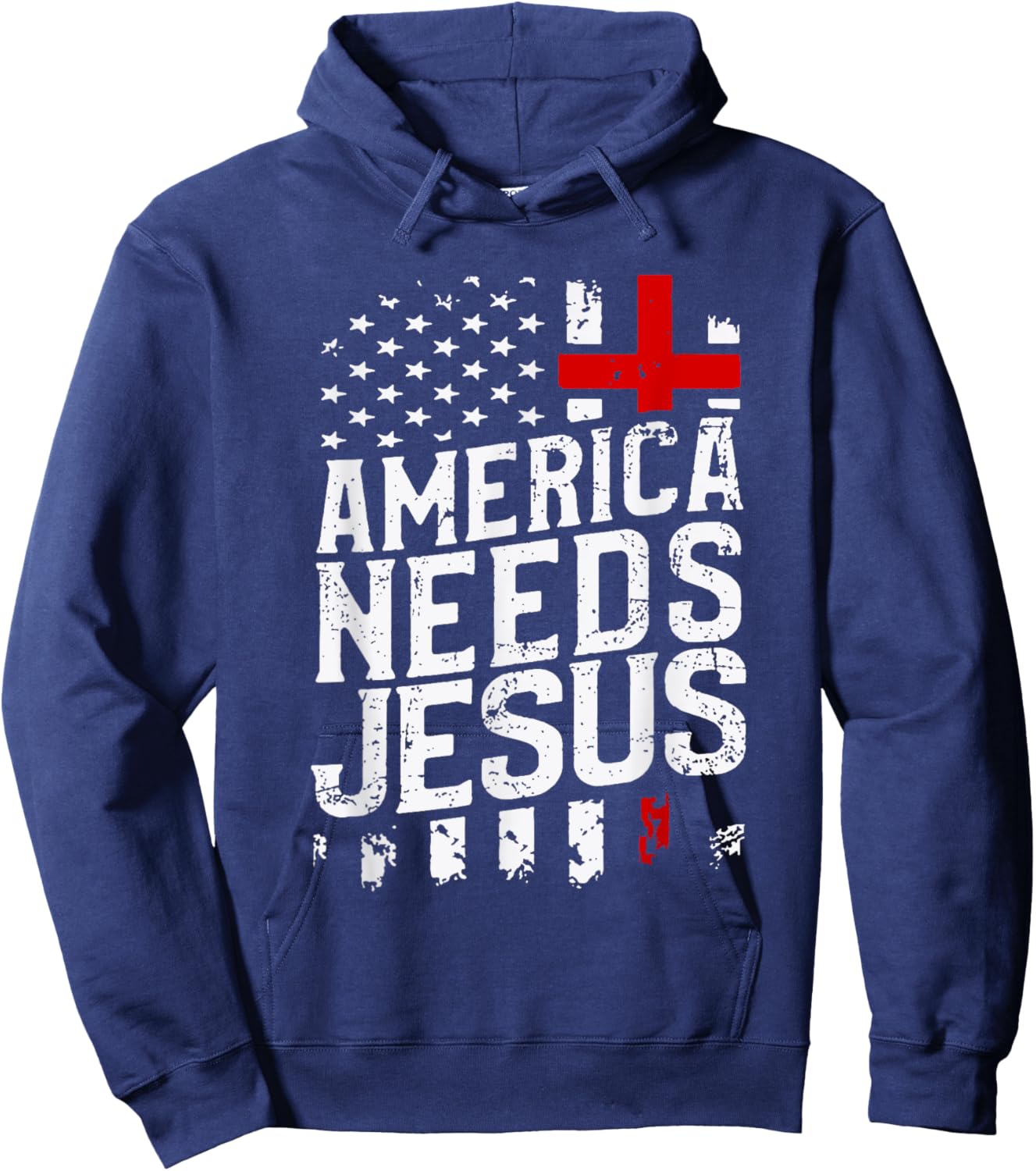 America Needs Jesus Hoodie - Hoodie | Navy