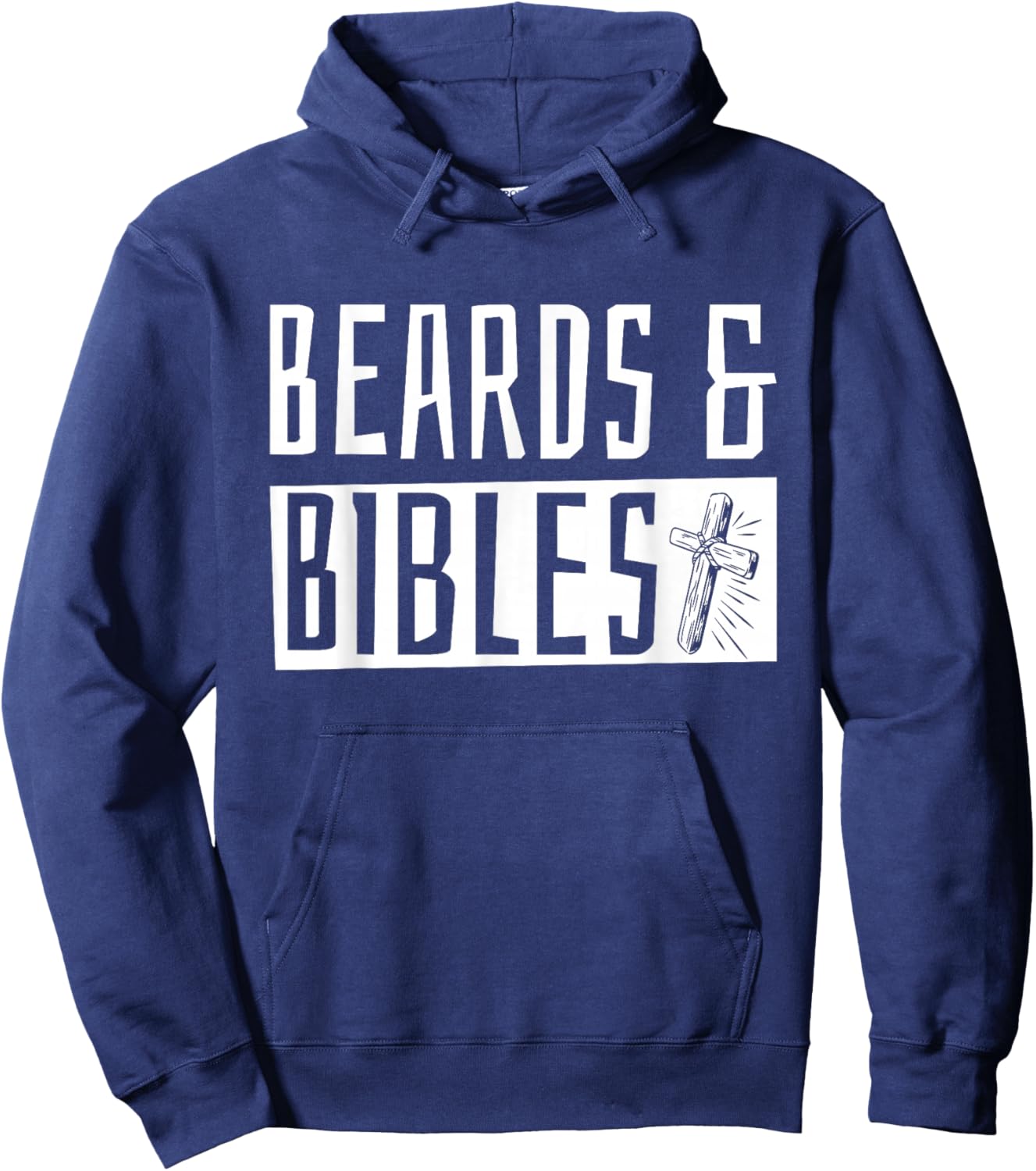 Beards and Bibles Hoodie - Hoodie | Navy