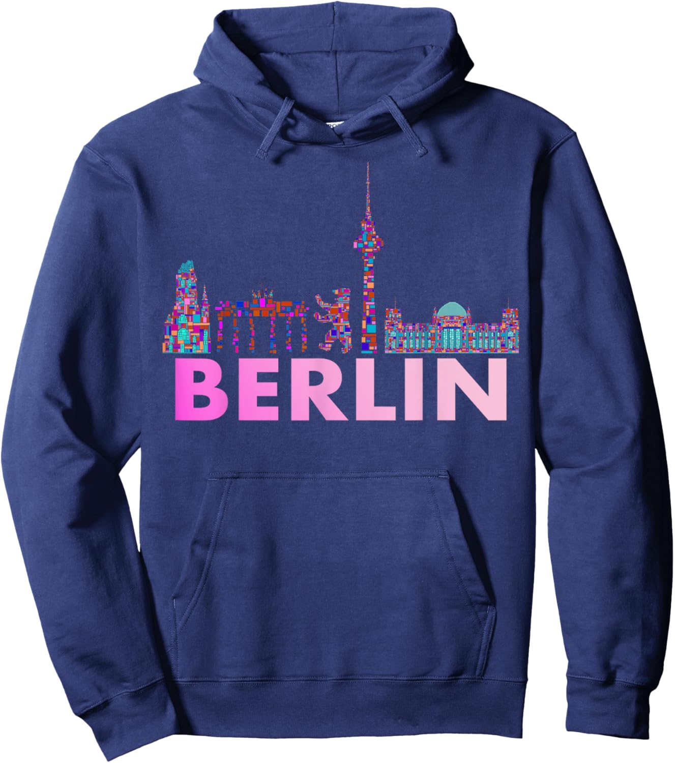 Berlin Design - Berlin Bear - I Love Berlin Hoodie - Hoodie | Navy