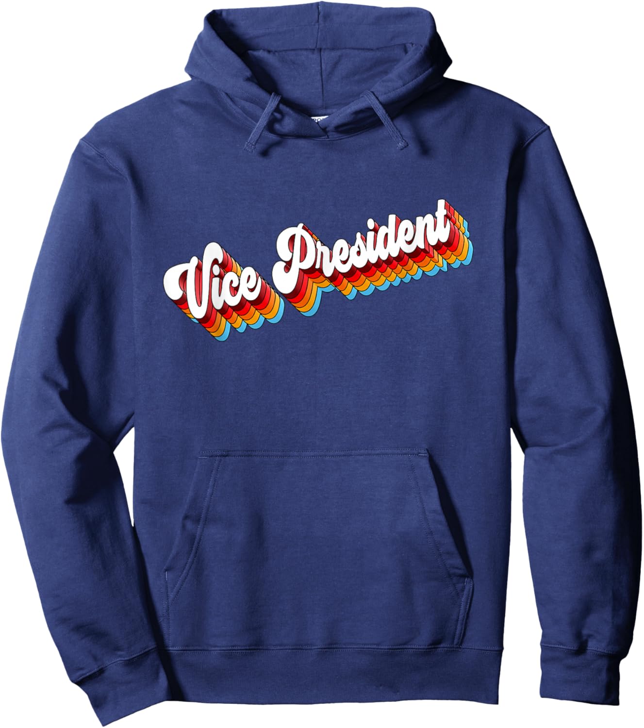 Vice President Job Appreciation Retro Hoodie - Hoodie | Navy