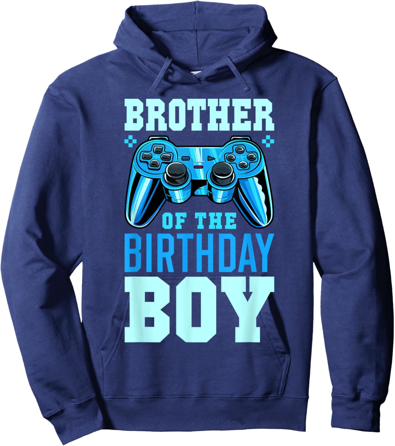 Brother of the Birthday Boy Matching Video Gamer Birthday Hoodie - Hoodie | Navy