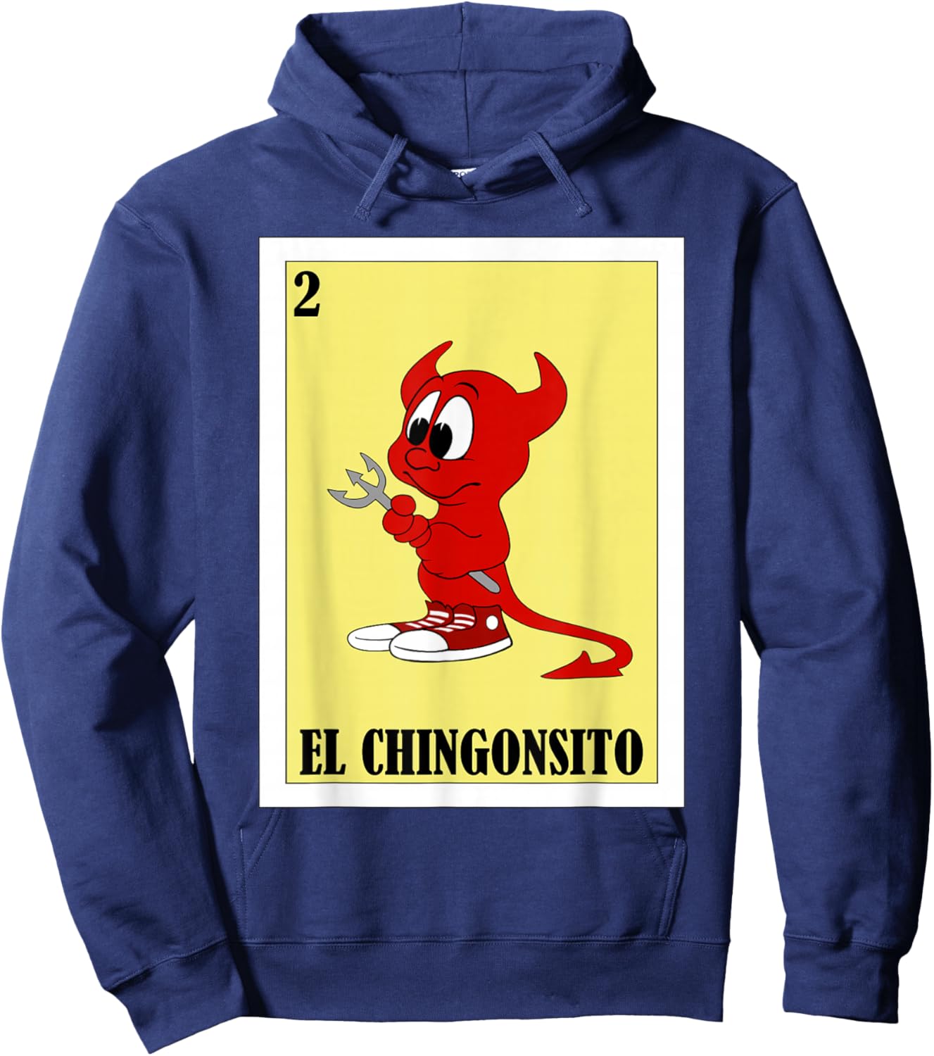 Funny Mexican Design for Kids - El Chingonsito Small Hoodie - Hoodie | Navy
