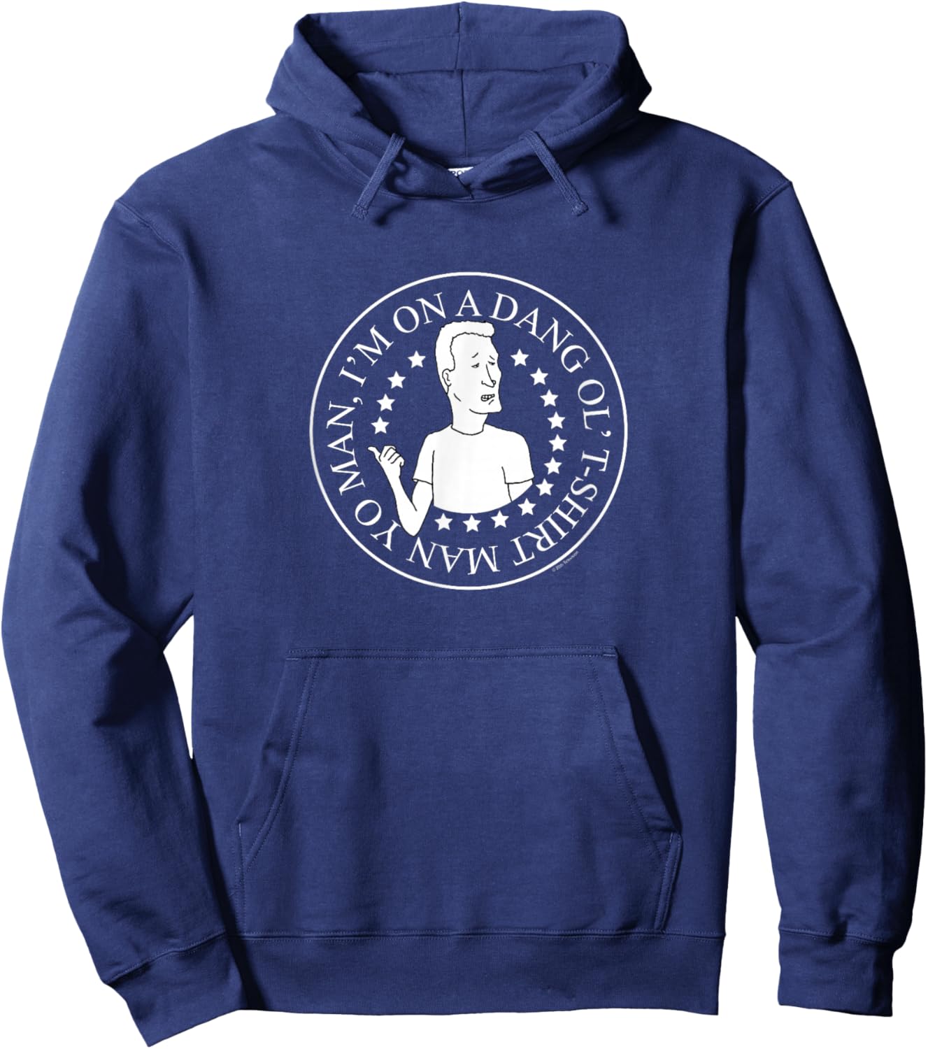 King of The Hill Boomhauer Dang Ol' Cartoon Hoodie - Hoodie | Navy