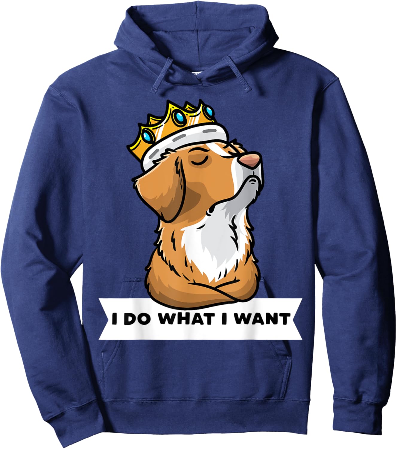 Nova Scotia Duck Tolling Retriever Dog Women Kids Hoodie - Hoodie | Navy