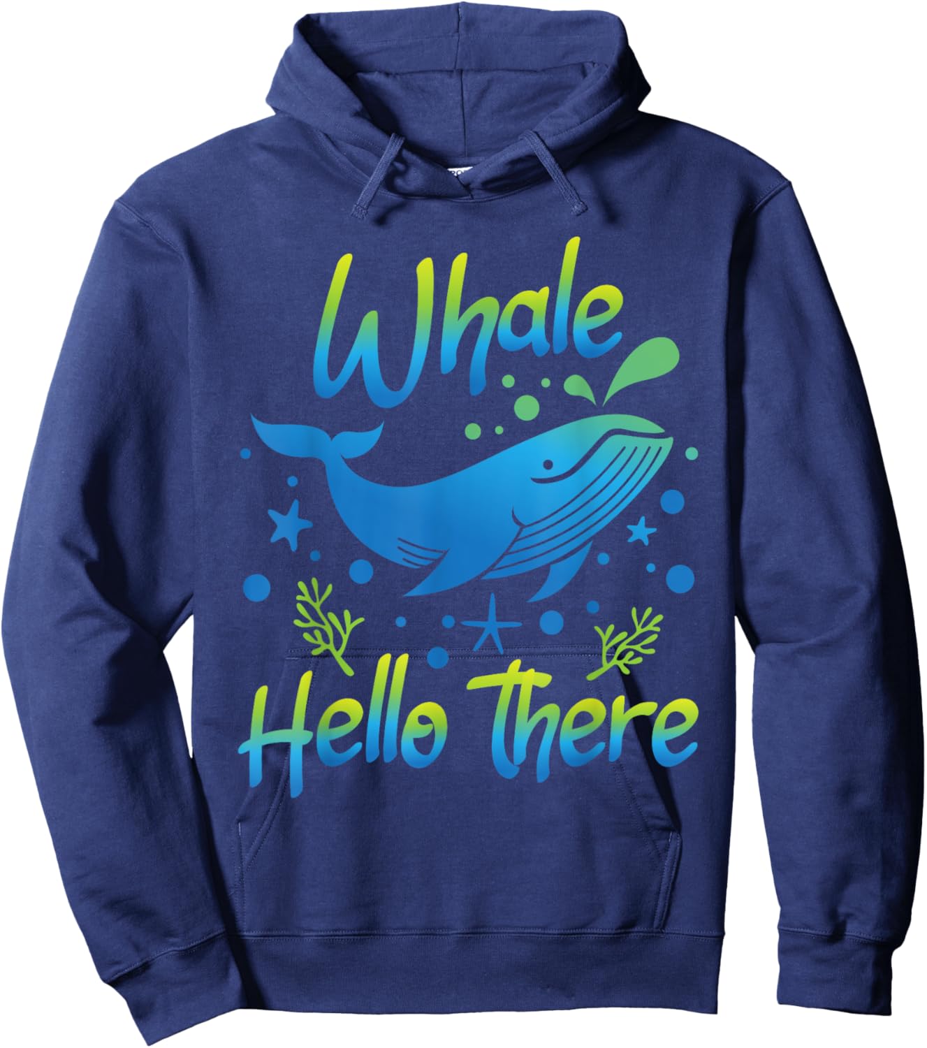 Whale Hello There - Whale Lover Whales Marine Biologist Hoodie - Hoodie | Navy