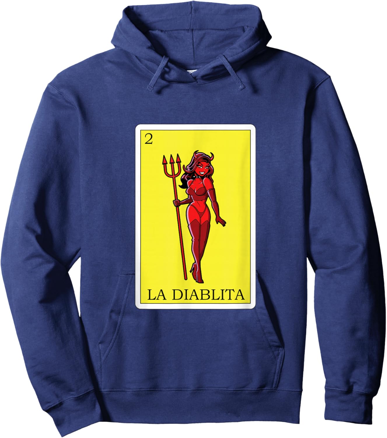 Funny Mexican Design - La Diablita Hoodie - Hoodie | Navy
