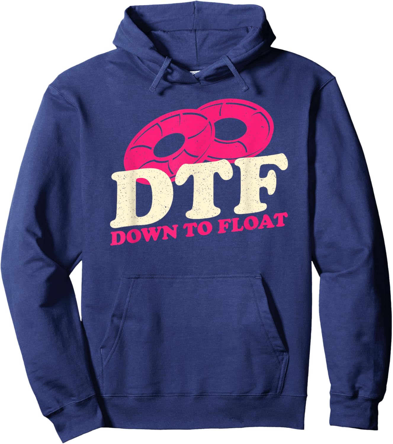 Funny River Tubing Drink Float Pee Repeat Summer Float Trip Hoodie - Hoodie | Navy